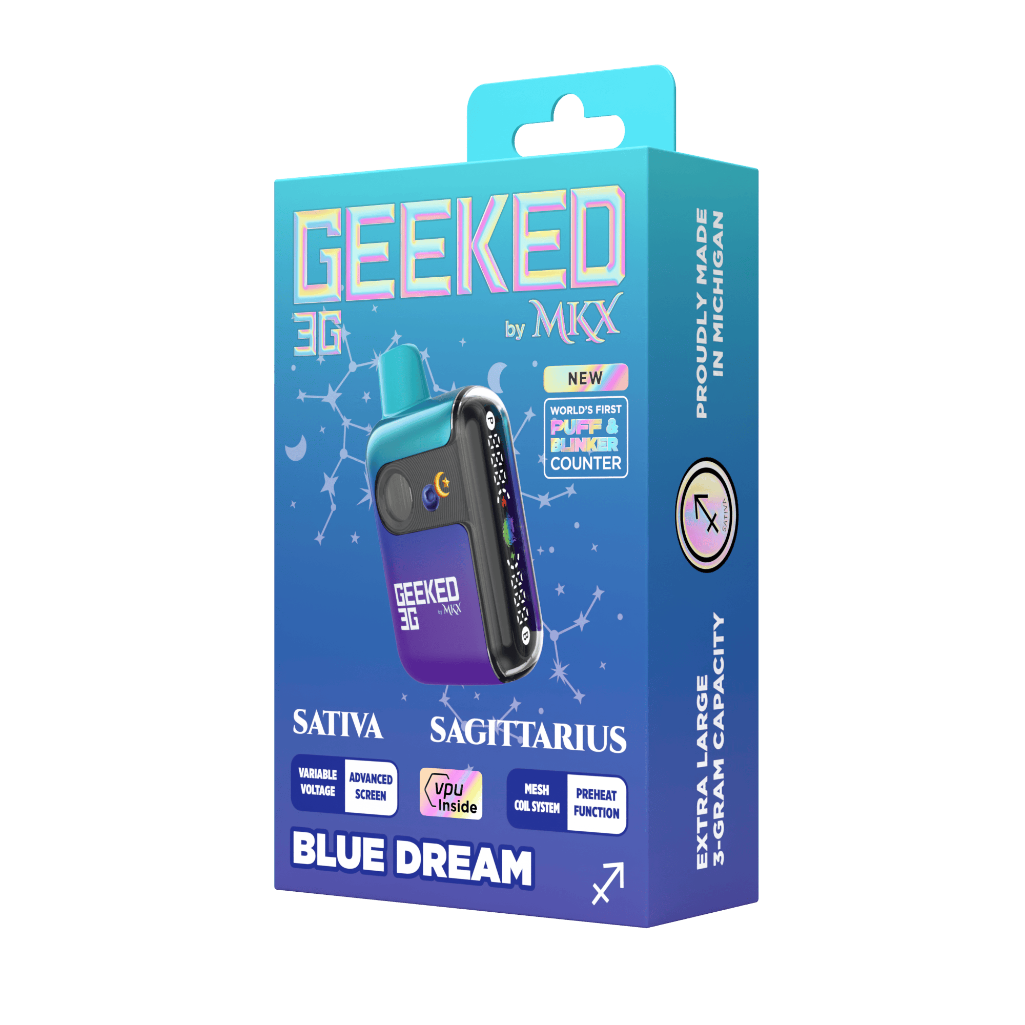 Geeked 3G Disposable by MKX | Blue Dream - MKX Oil Co