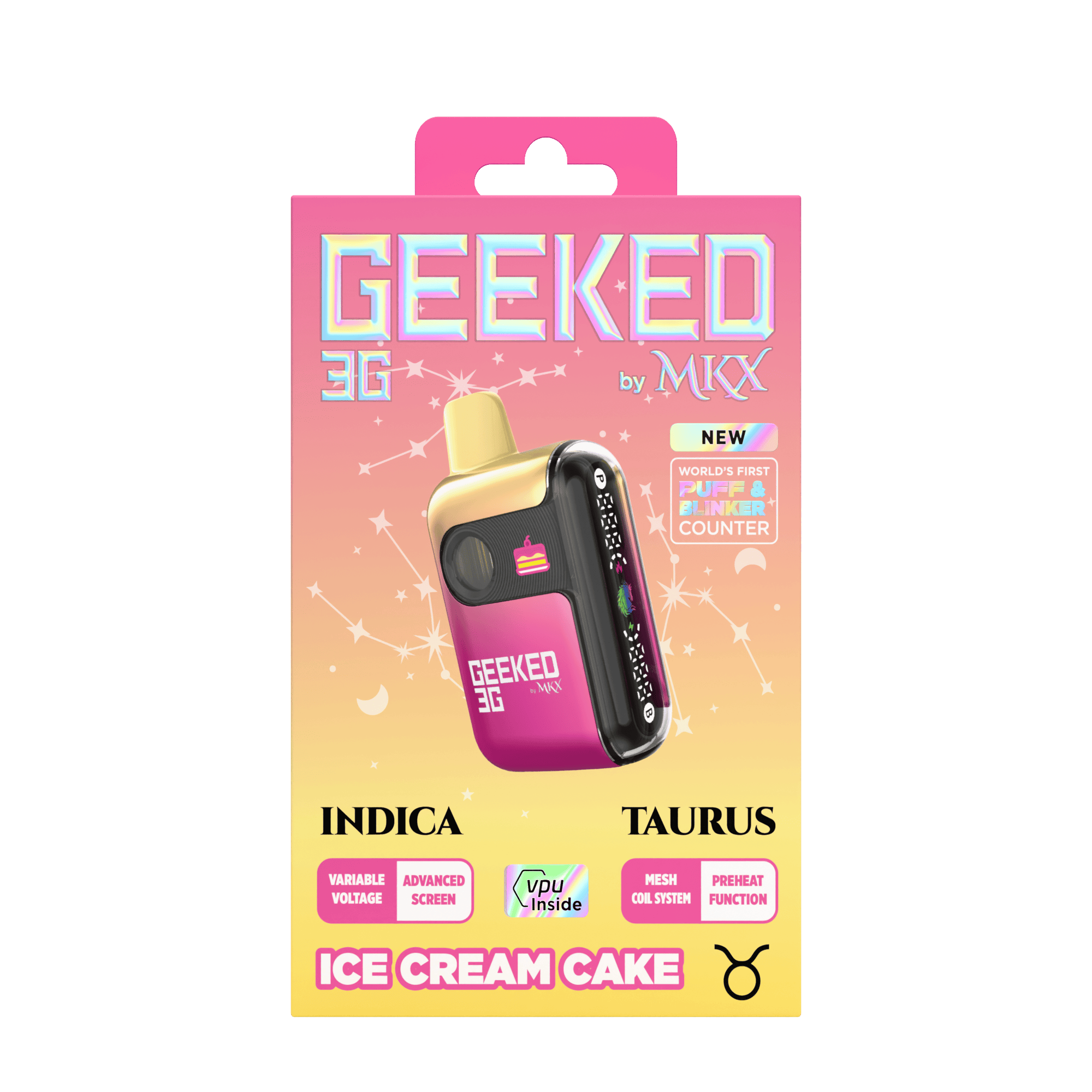 Geeked 3G Disposable by MKX | Ice Cream Cake - MKX Oil Co