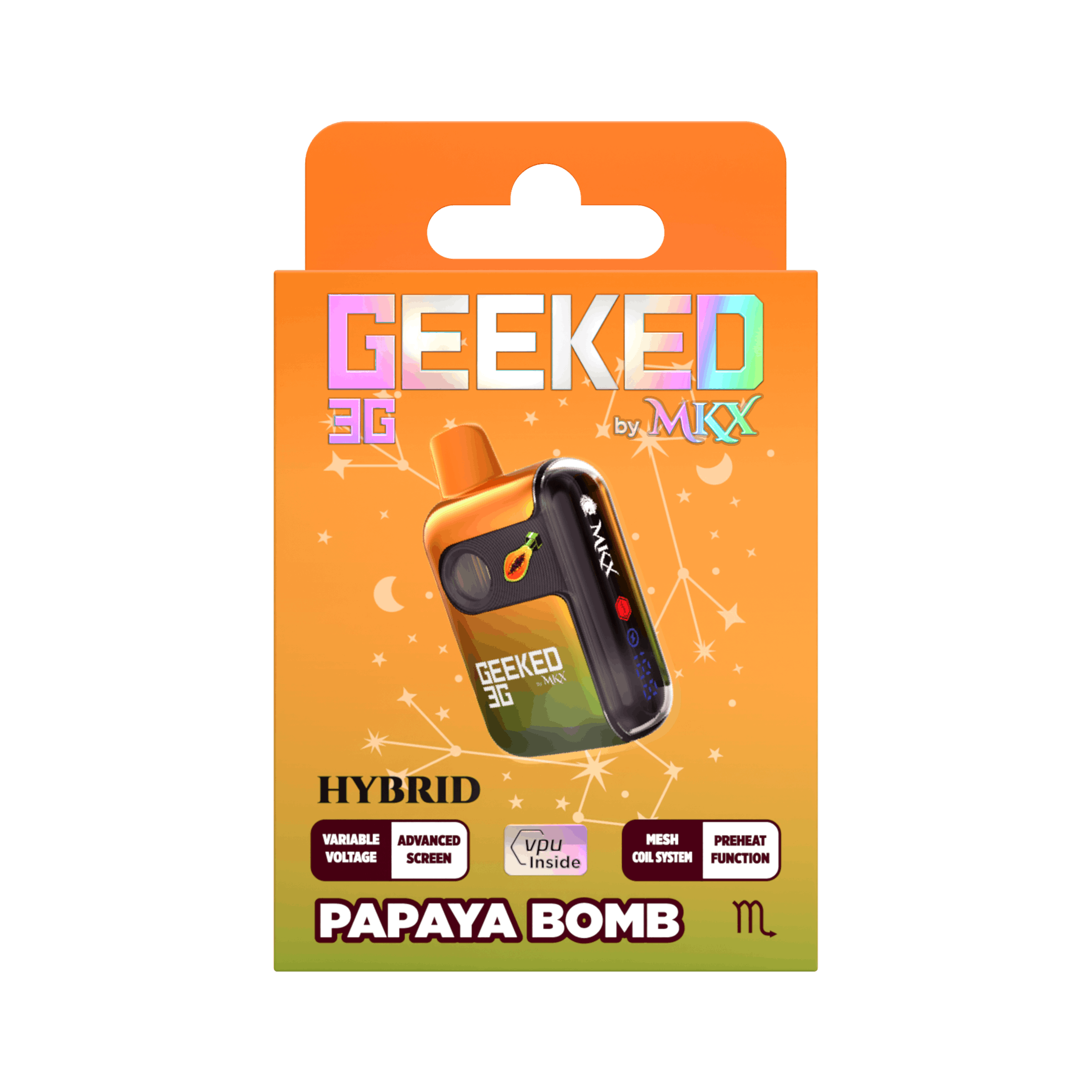 GEEKED 3G Disposable by MKX | Papaya Bomb - MKX Oil Co