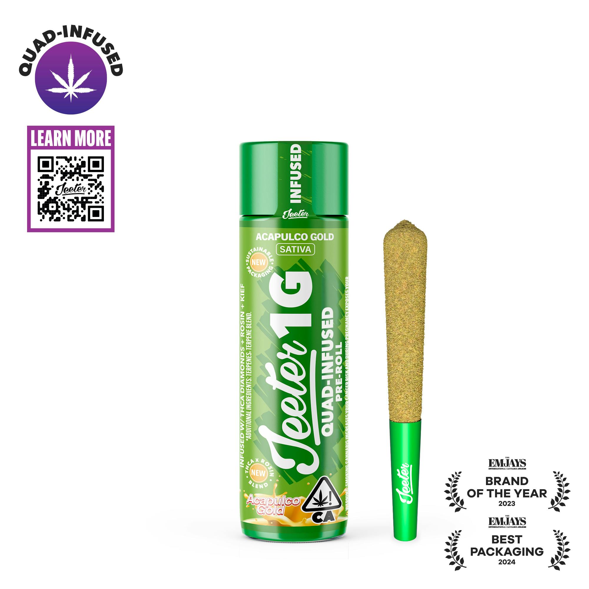 Jeeter Joint | Quad-Infused - Acapulco Gold - Jeeter