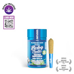 JEETER - Blueberry Kush - Quad Infused Prerolls - 5pk - 2.5g