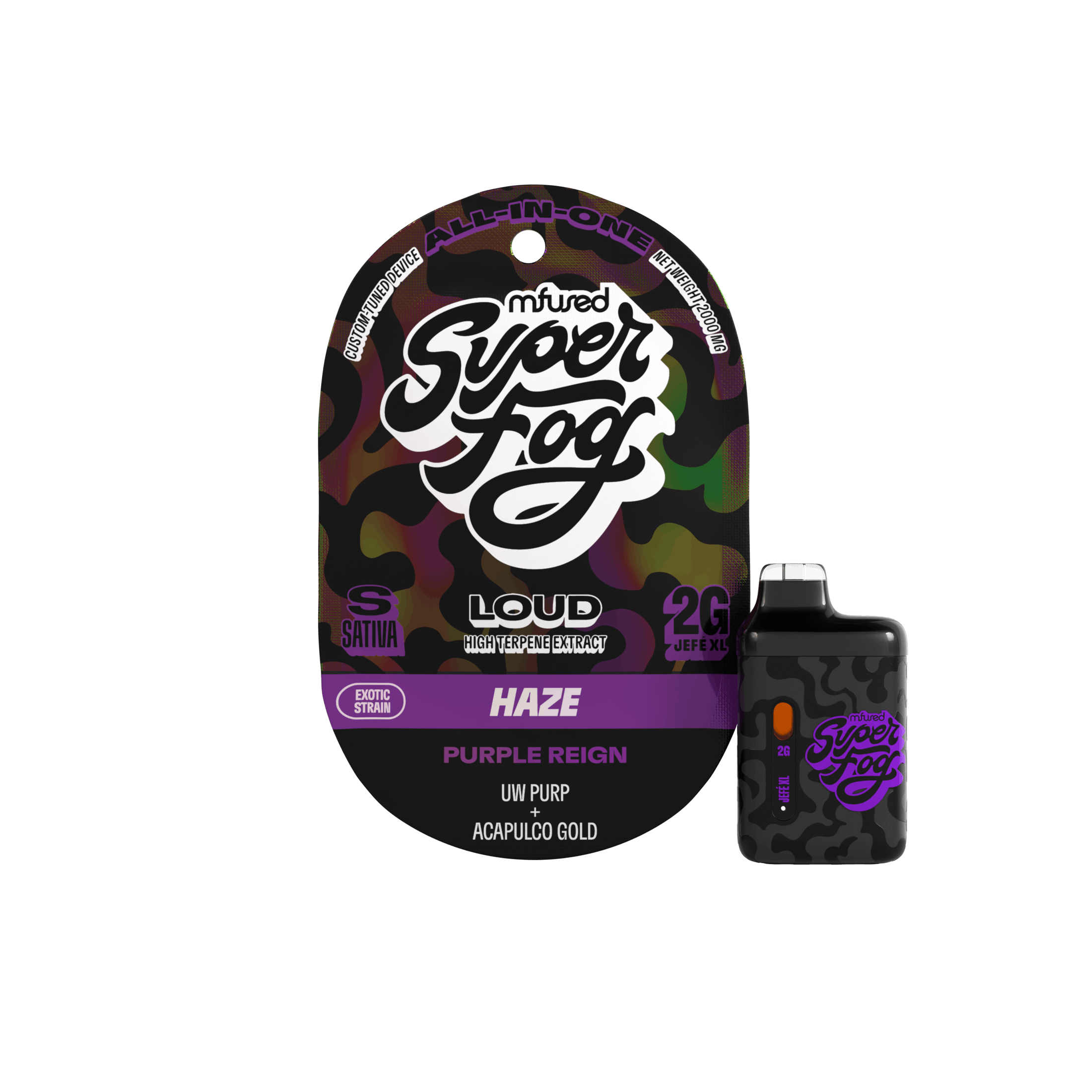 LOUD High Terpene Extract 2g Jefé - Purple Reign - MFused