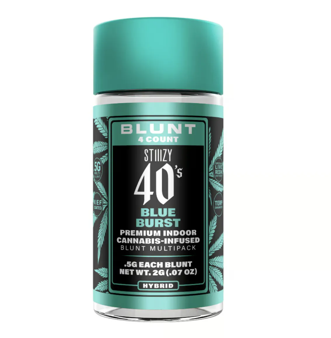 STIIIZY - Stiiizy - BLUE BURST - .5G 40's Infused Mini Blunt 4 Pack [2g] Main Image