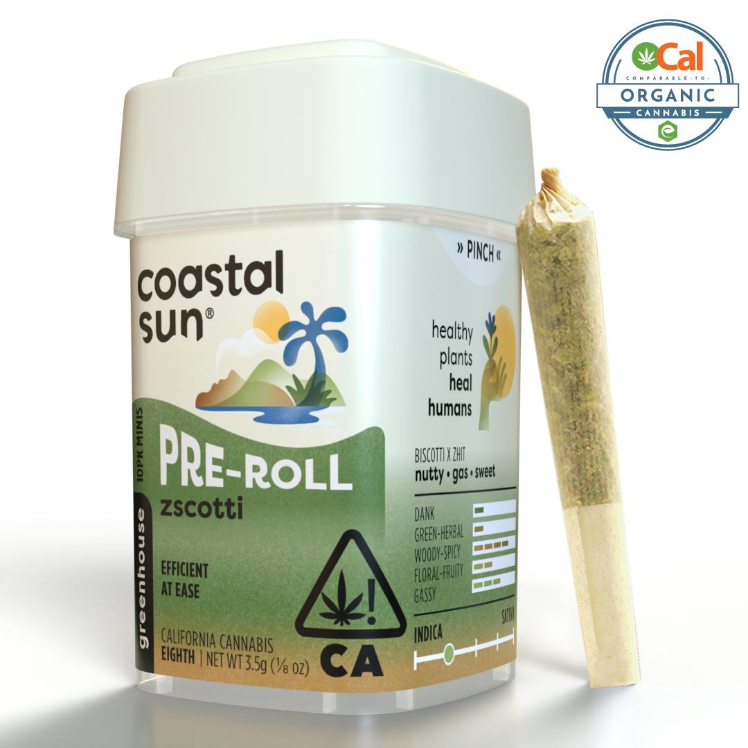 Z-Scotti Greenhouse 0.35g Pre-Roll 10pk 3.5g - Coastal Sun