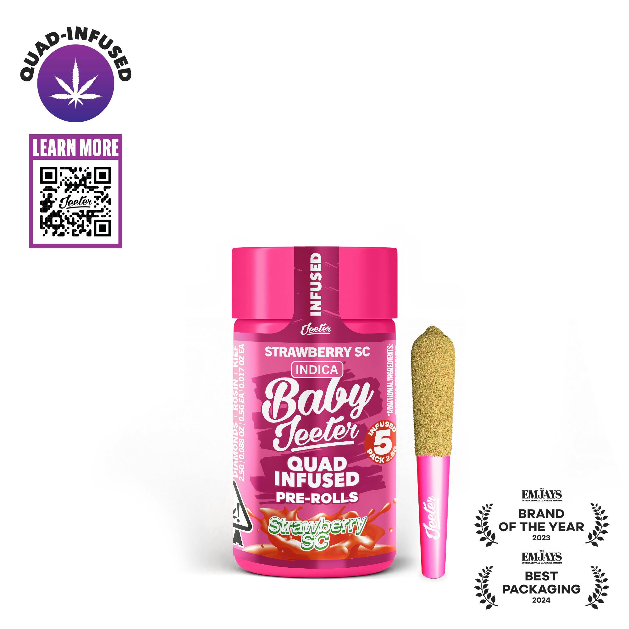 Baby Jeeter | Quad-Infused - Strawberry SC - Jeeter