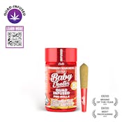 2.5g Baby Jeeter Quad-Infused Prerolls 5x0.5g - Strawberry Sour Diesel 38%