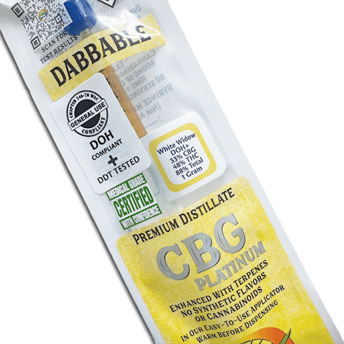 CBG Platinum Distillate | White Widow CBG | Hybrid | 3 x 1g