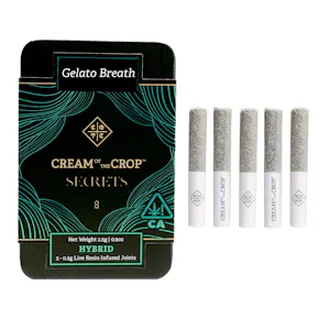 Cream Of The Crop. - Gelato Breath Live Resin Infused Pre-Roll Pack (5pk)