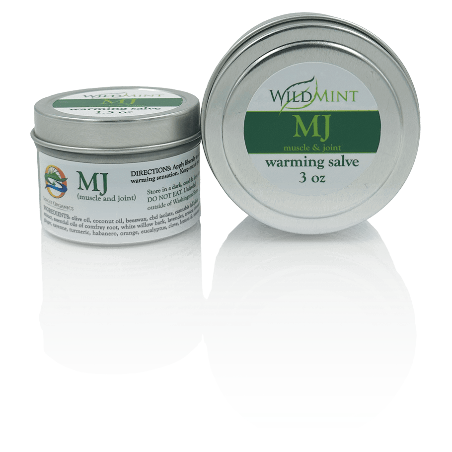 Wild Mint Salve | CBD MJ | Mixed | CBD, THC, CBG | 3oz - Skagit