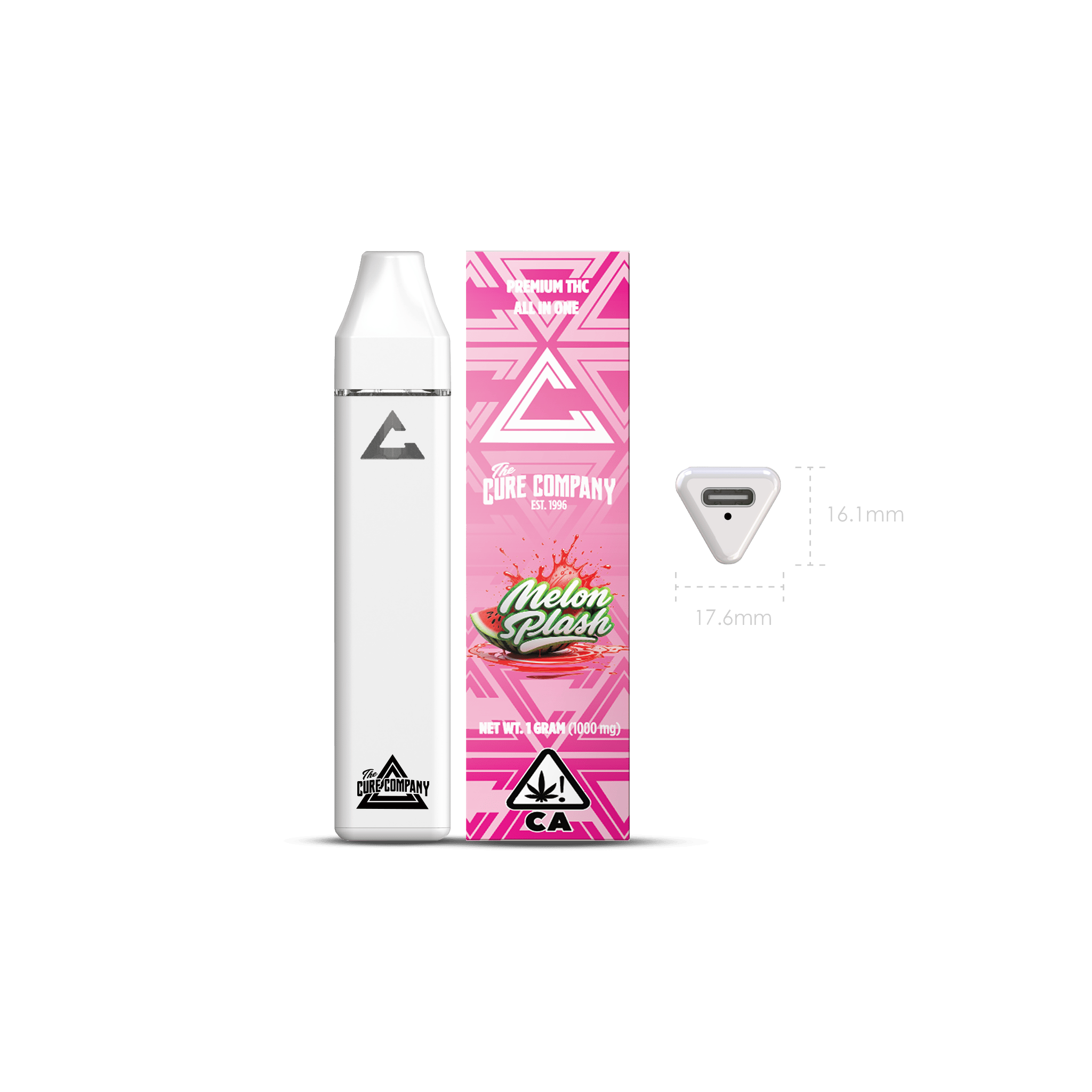 disposable vape companies The Cure Company | Melon Splash | | 1g F: Cooling Flavour:Peach Lychee Ice Njoy Ace Pods, Classic