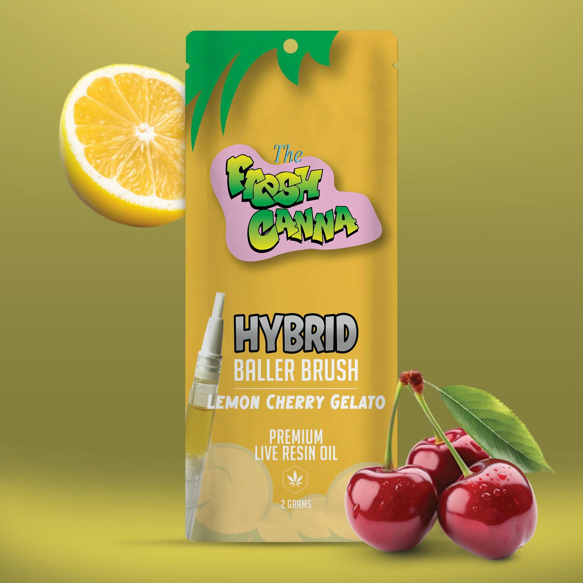 Lemon Cherry Gelato - 2G Baller Brush - Fresh Canna