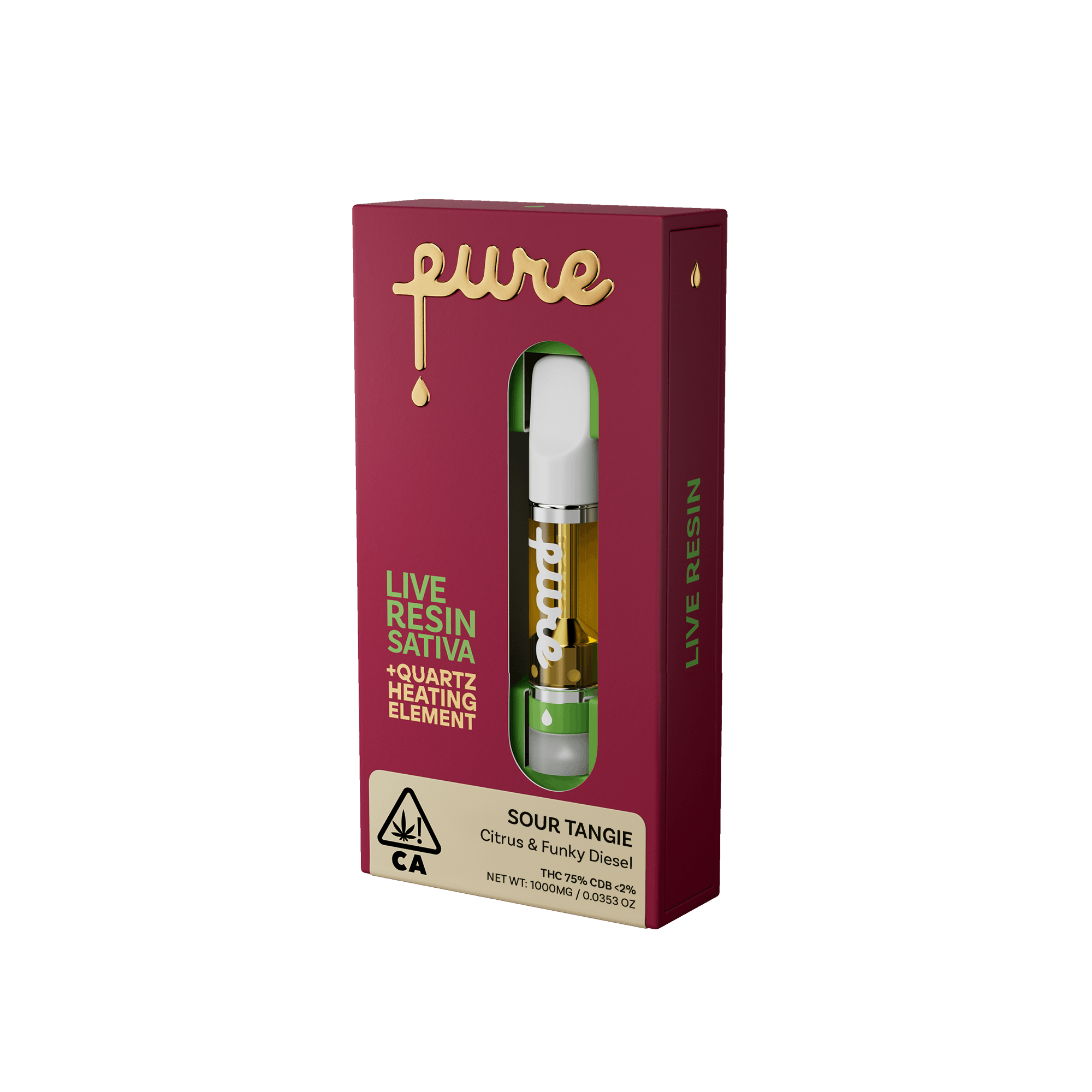 Pure Live Resin 1g Cartridge - Nerdz x Caffeine - Hybrid - Pure Vape