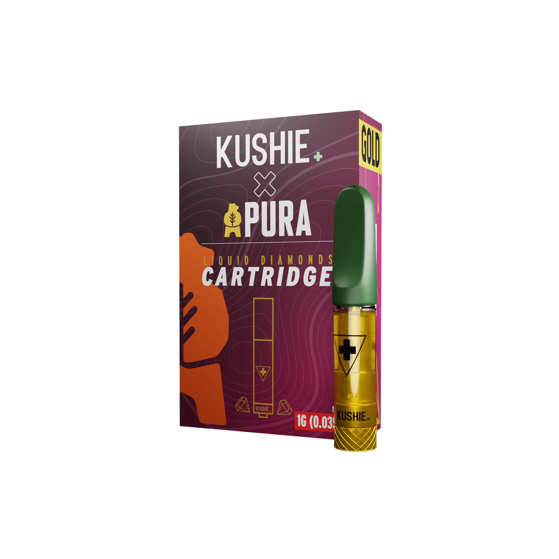 Grapes and Cream Kushie x Pura 1.00g Live Resin Vape Cartridge