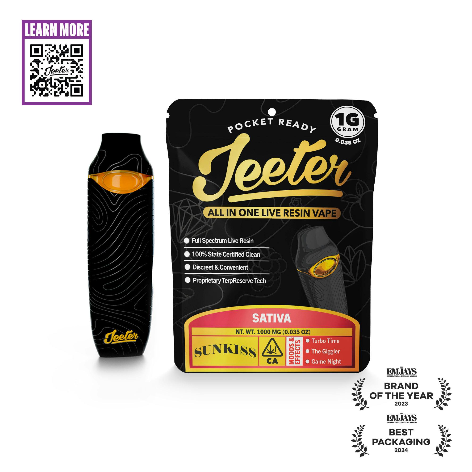 Jeeter All In One Live Resin Vape - Sunkiss - Jeeter