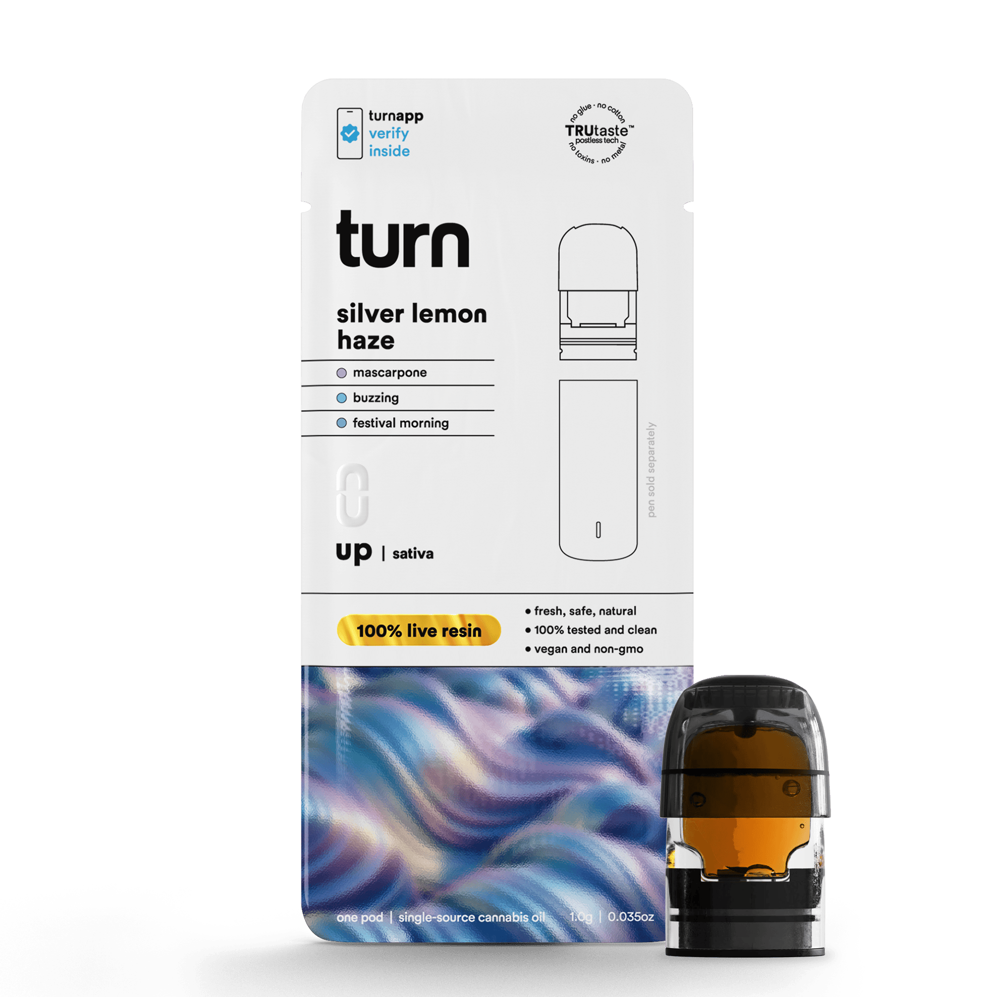 turn | Silver Lemon Haze | Live Resin Pod | 1g