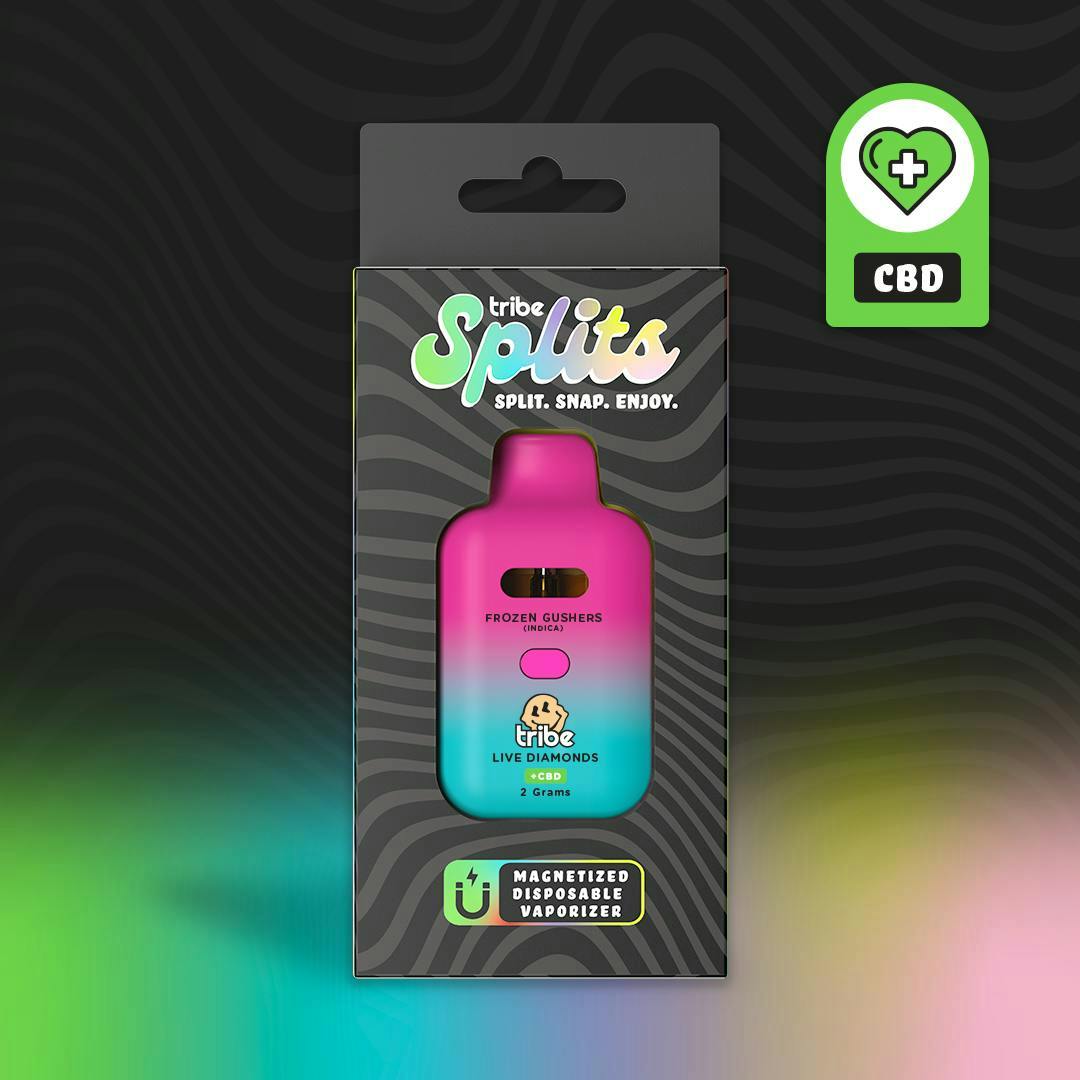 Tribe | Frozen Gushers + CBD | Splits Live Disposable | 2g - Tribe