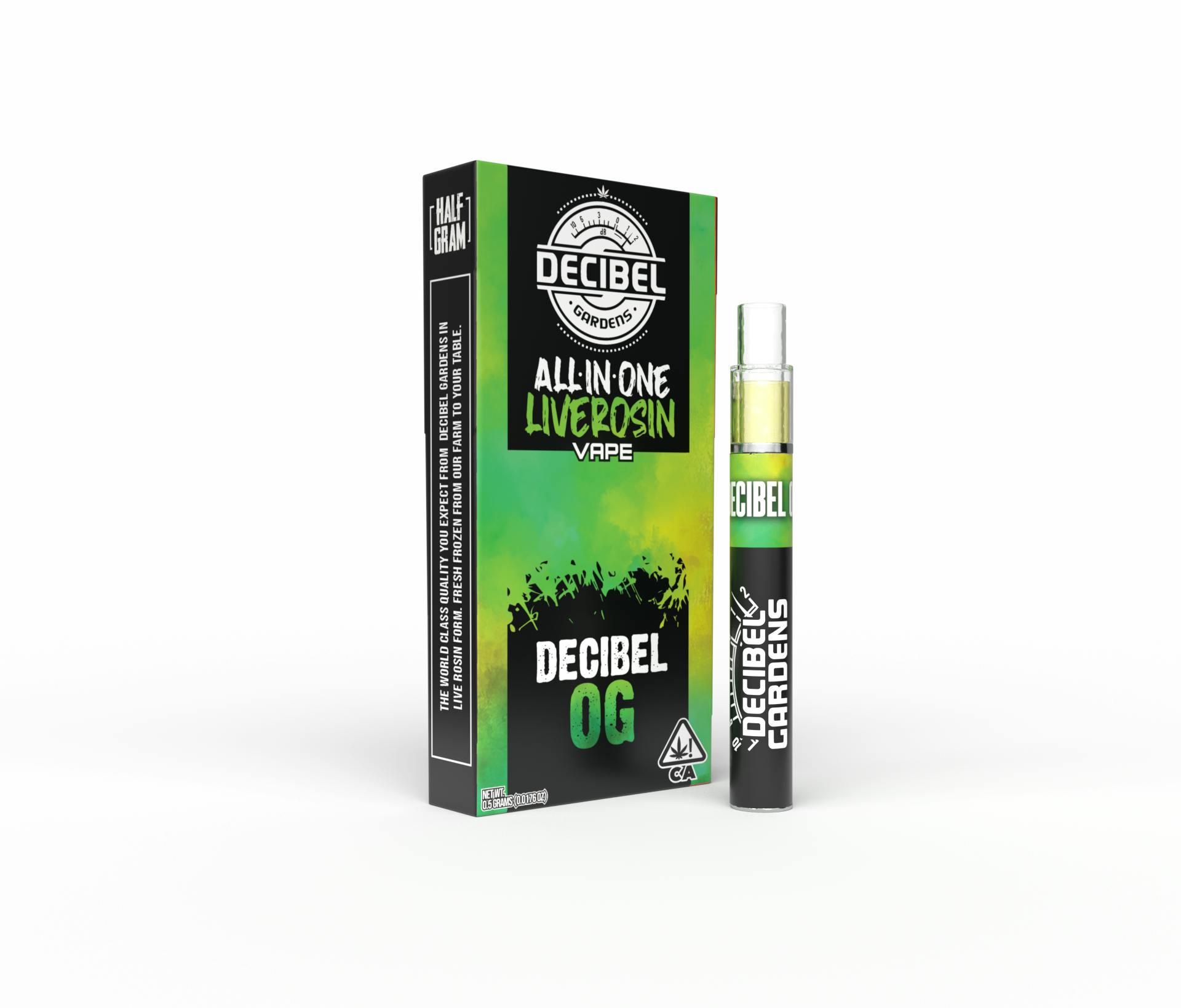 Decibel OG - AIO Rosin (0.5g) - Decibel Gardens