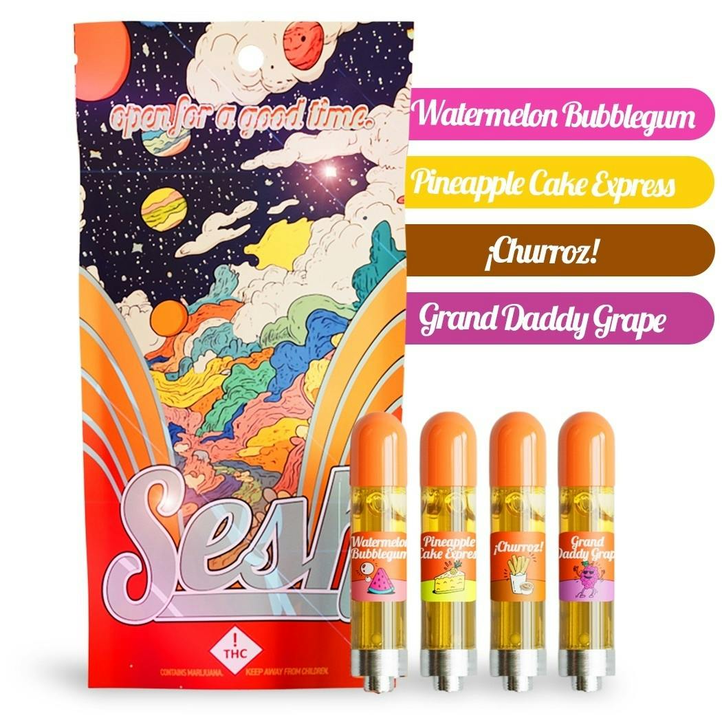 VARIETY 4-PACK #1 - 4X-1000mg Cartridges - by Sesh® - Craft