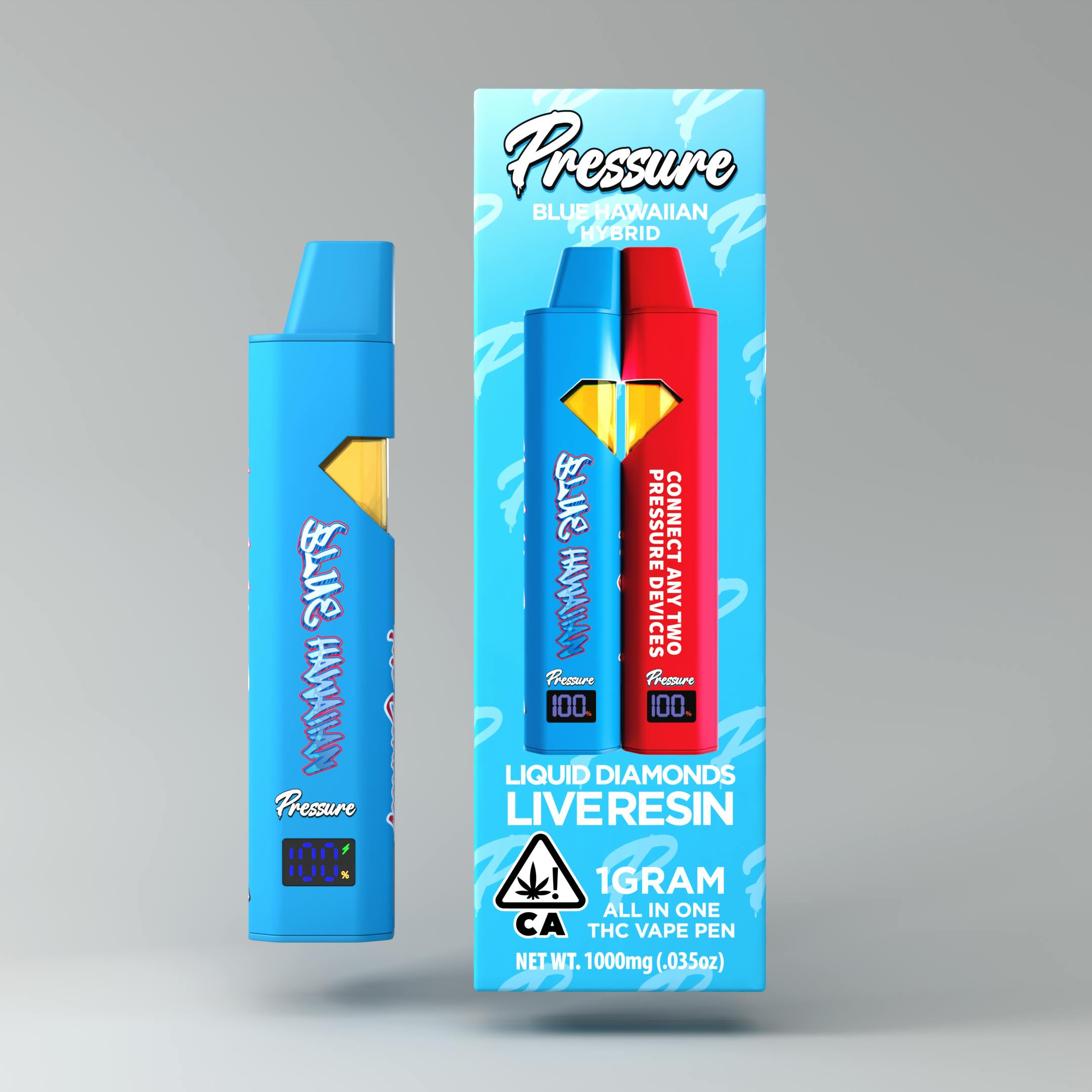 Shine Vapes Blue Diamond Blue Dream Diamond Bar THCA Disposable