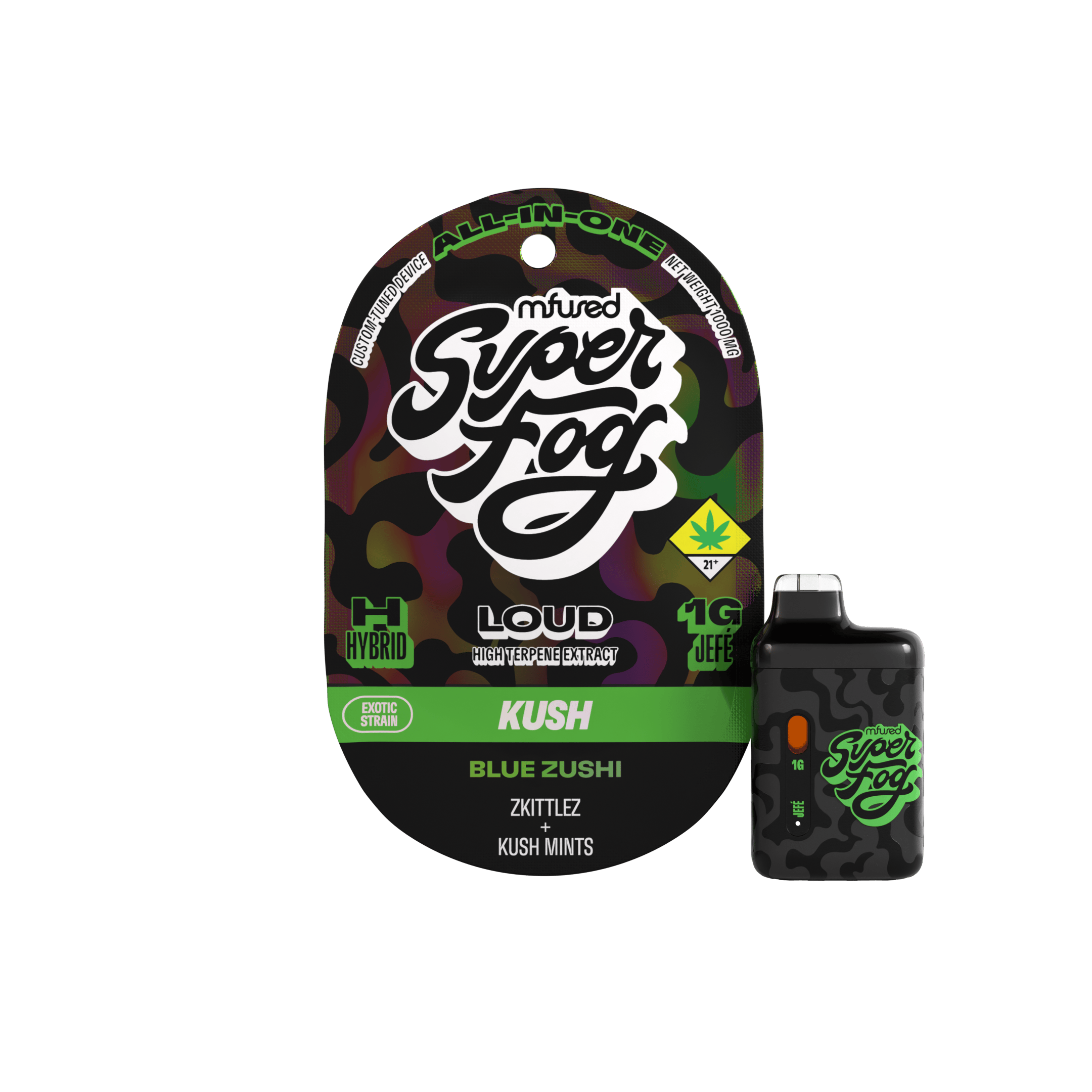 LOUD High Terpene Extract 1g Jefé - Blue Zushi - MFused