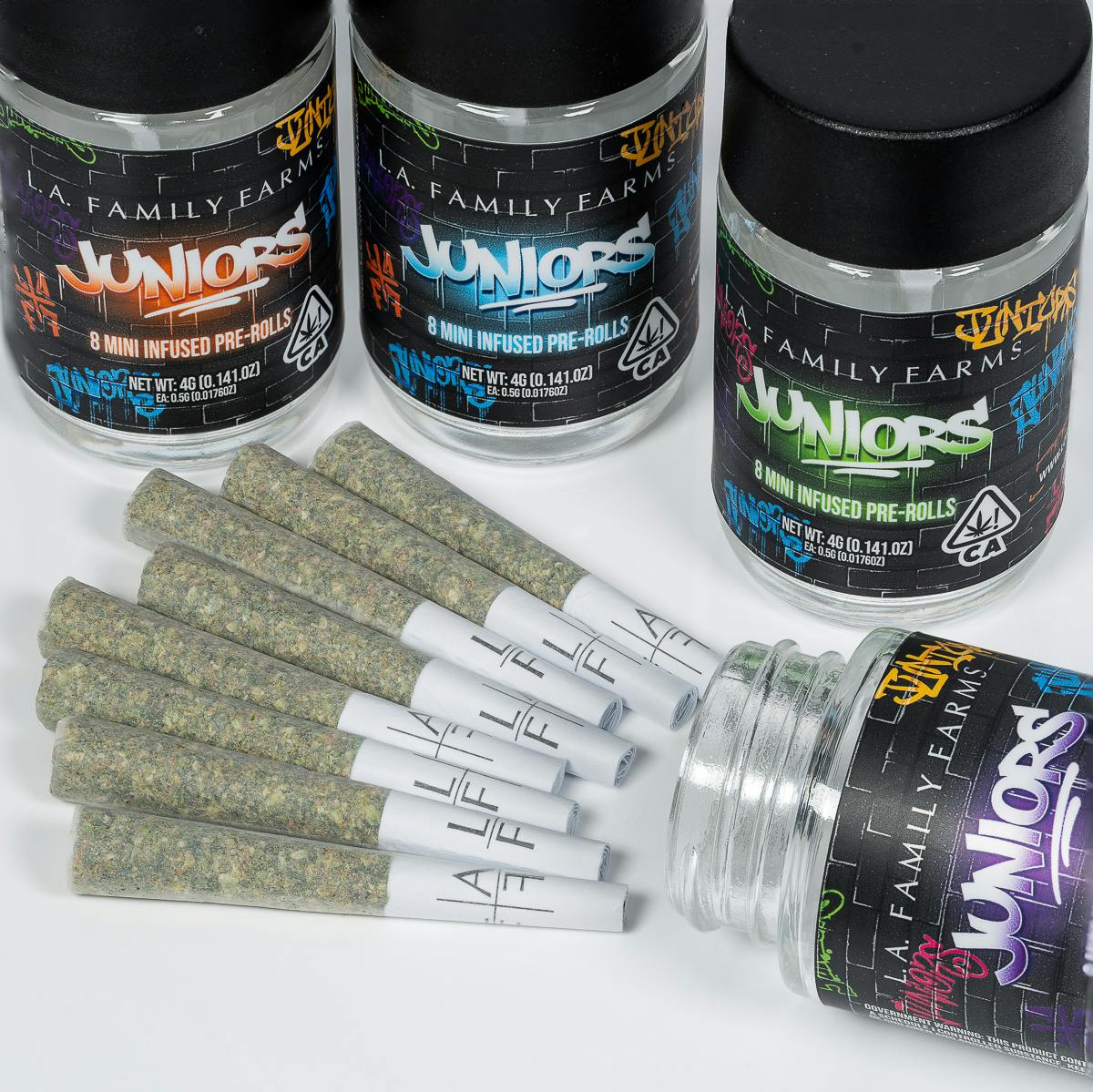 【琥珀ナノ】クラリファイイングスペシャルセット R２本＋M１本＋セルセル30枚 JUNIORS 8PK - LEMON Z x PEACH Z - Mini Infused Pre-Rolls - L.A.