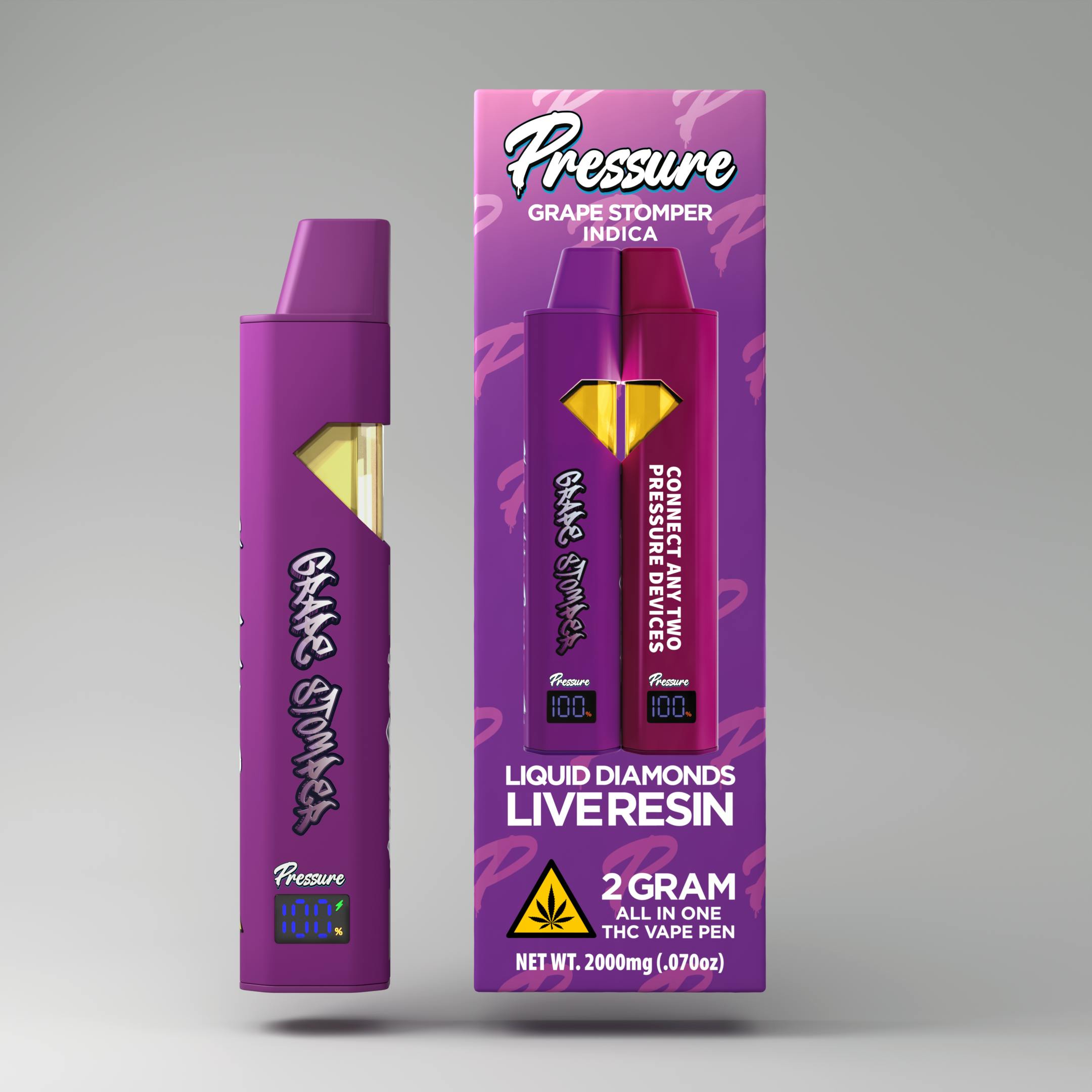 pressure co vapes blue diamond Pressure Extracts - White Diamond - All In One - 2G main image 1
