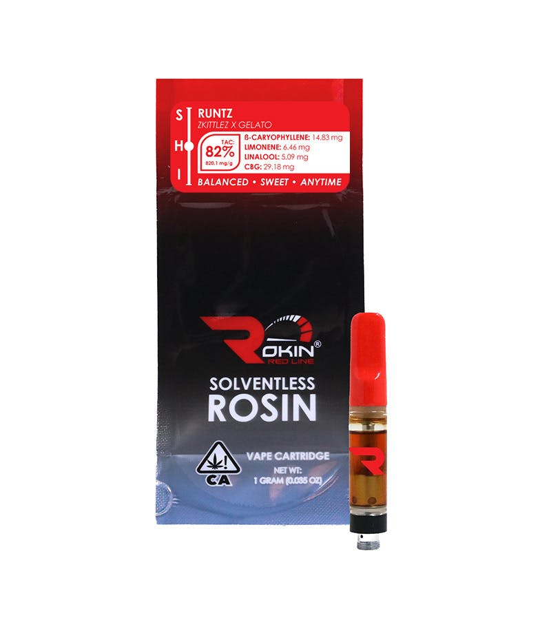 Rokin - Redline Rosin - Runtz - Cartridge 1.0g - Rokin Cannabis