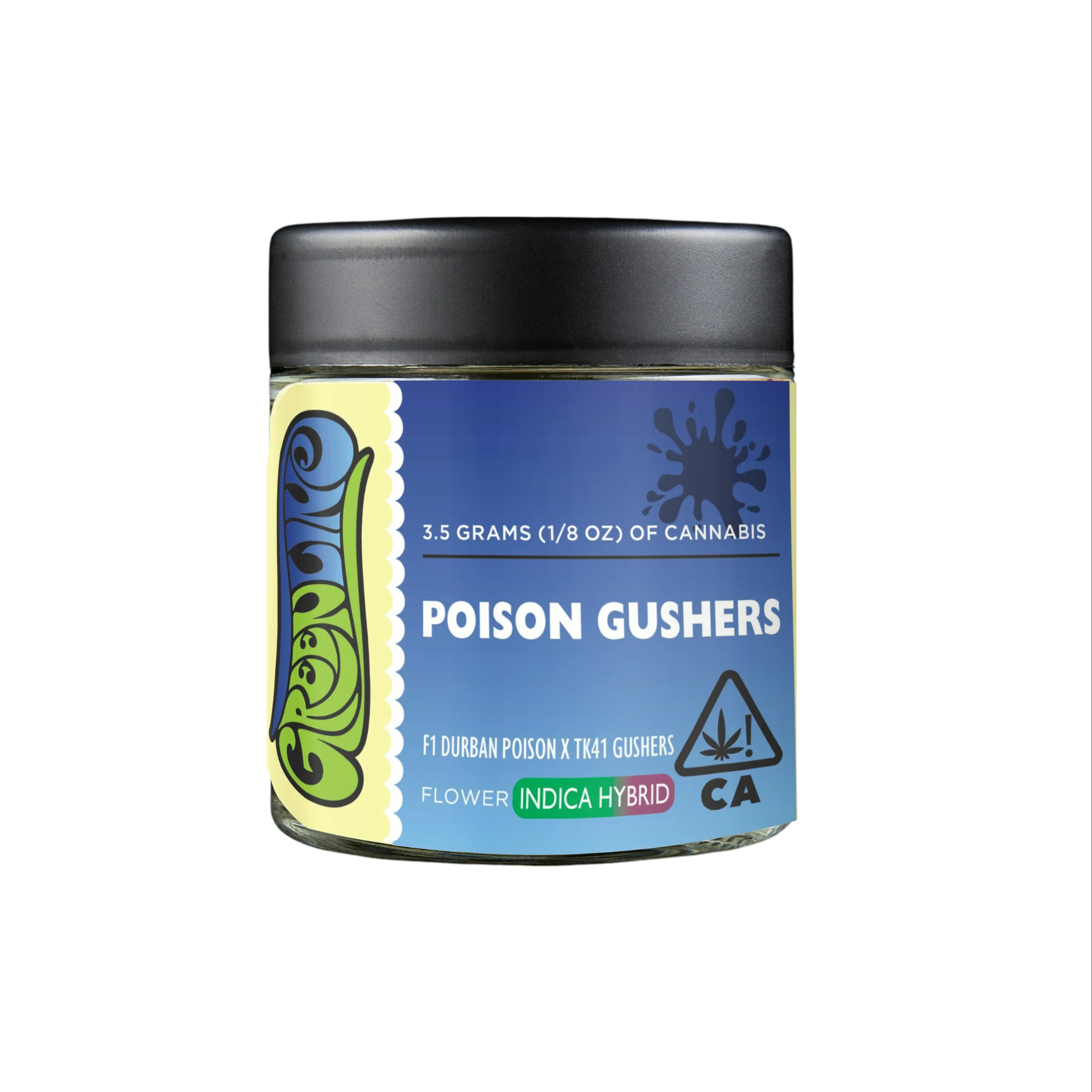 ハルシオン ギャングスター GS-492MLR 美品 アジング メバリング Poison Gushers - 1/8 oz - Indoor - Indica Hybrid - 3.5g - Greenline