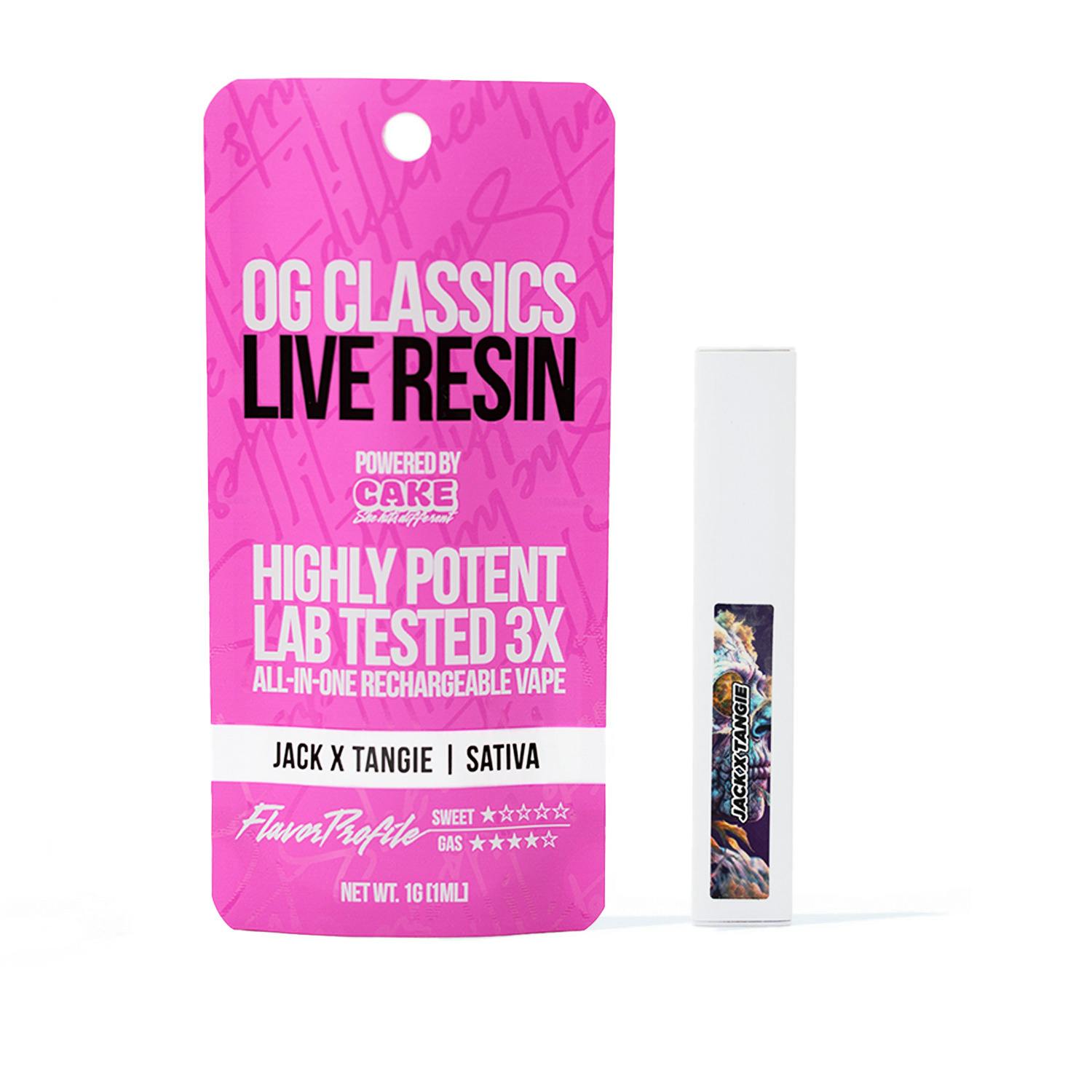 Jack X Tangie - 1G - Sativa - OG Classics Live Resin - CAKE she