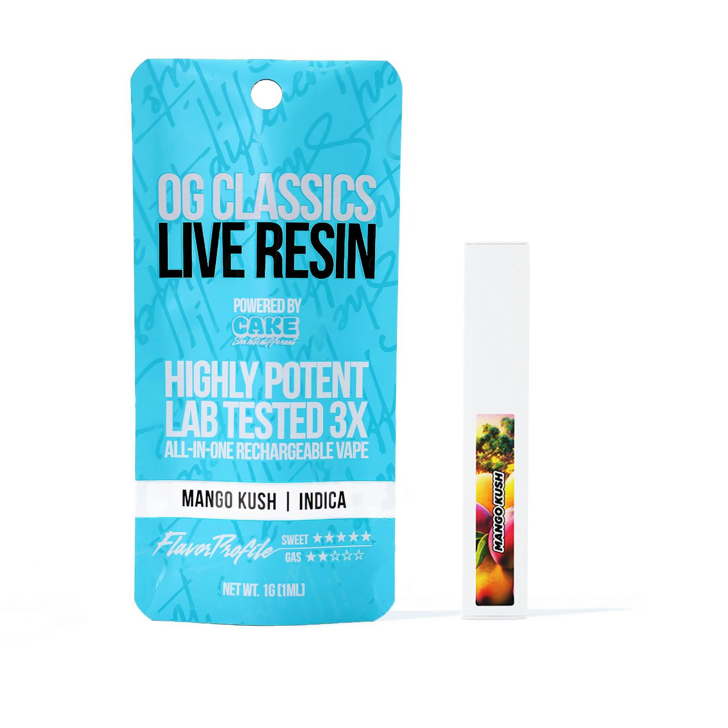 Mango Kush - 1G - Indica - OG Classics Live Resin - CAKE she hits