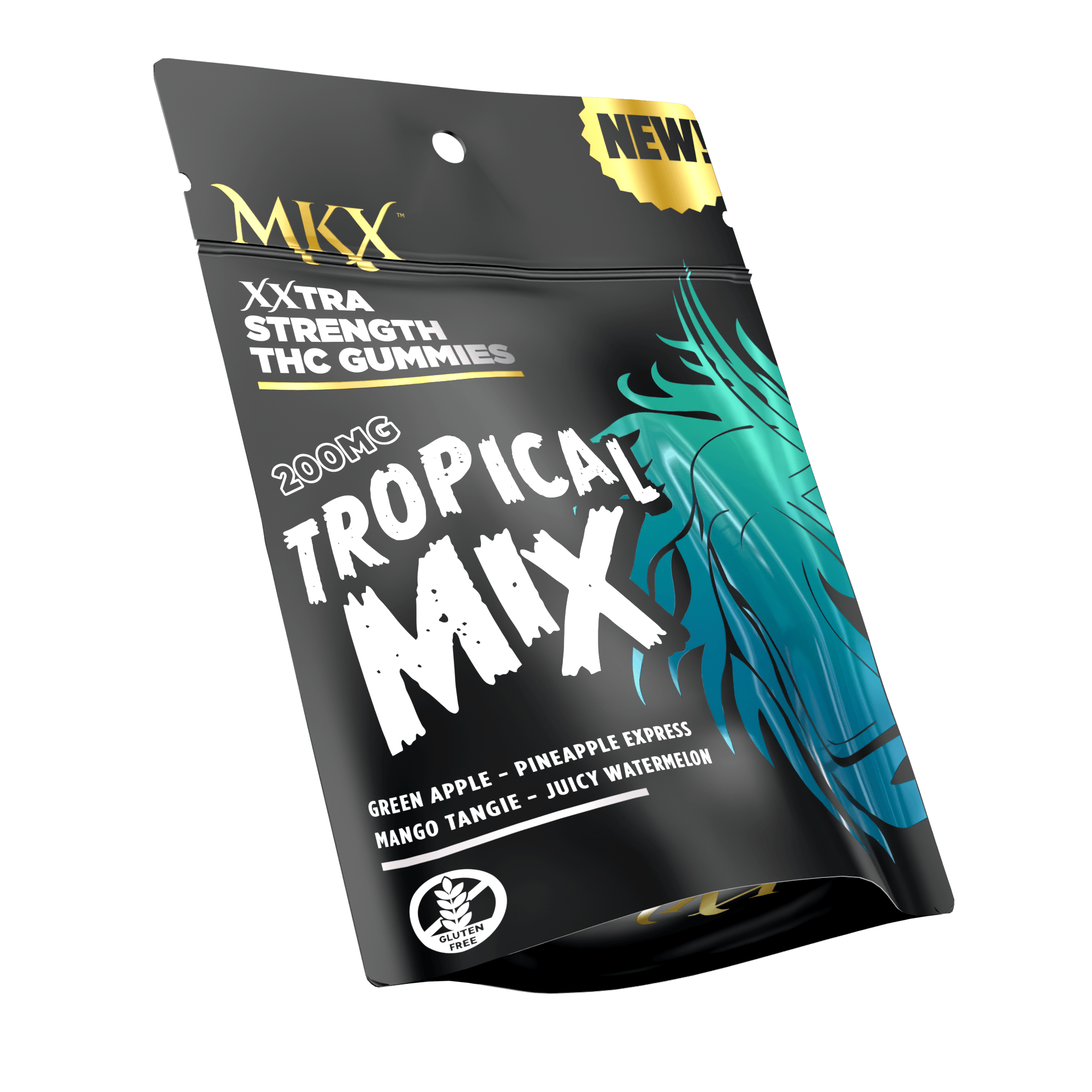 200★数量限定★激安♢超希少さざれ【ボリビア産インカクリスタル♢200g】❤️ MKX Mixed Gummies 200mg - TROPICAL MIX - MKX Oil Co
