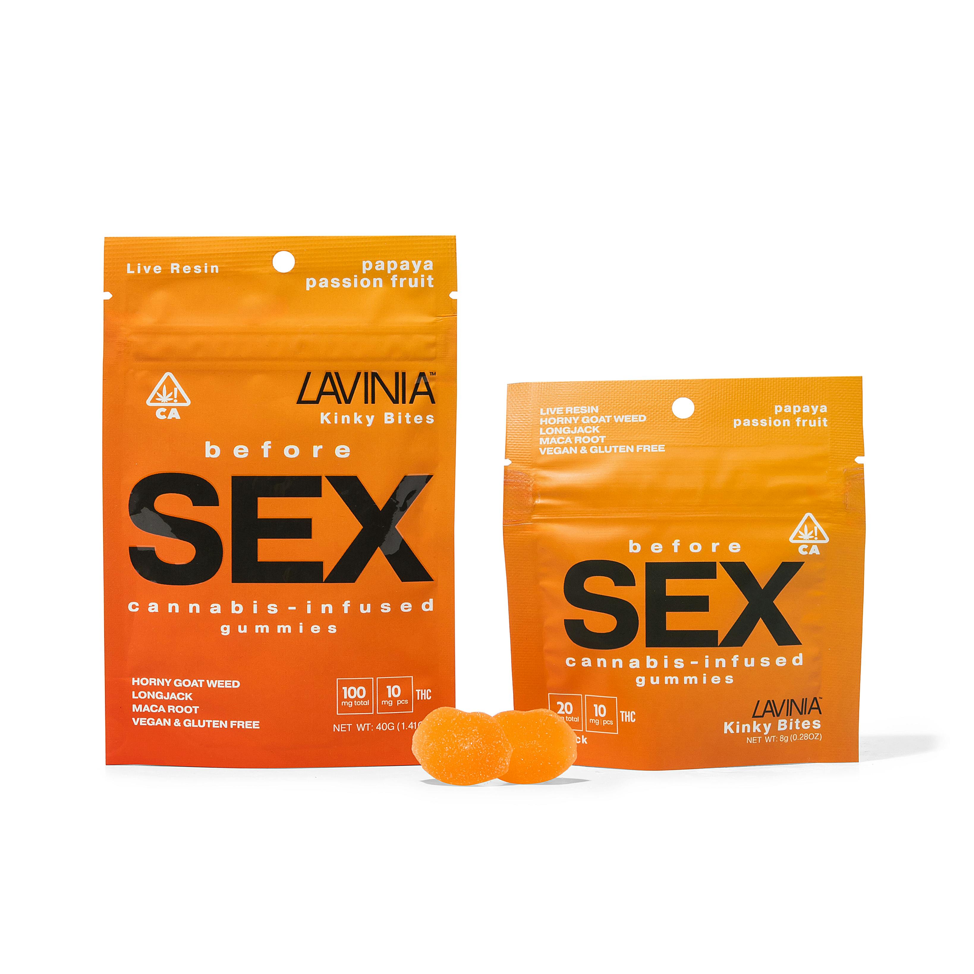 Kinky Bites – Papaya Passion fruit (2-Pack, 20mg THC) - Lavinia