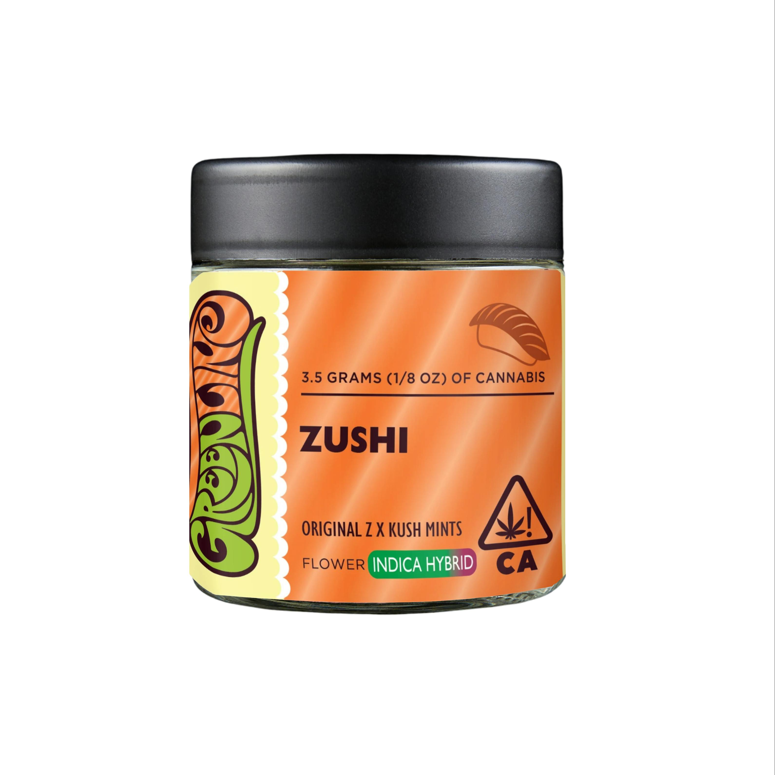 Zushi - 1/8 oz - Indoor - Indica Hybrid - 3.5g - Greenline