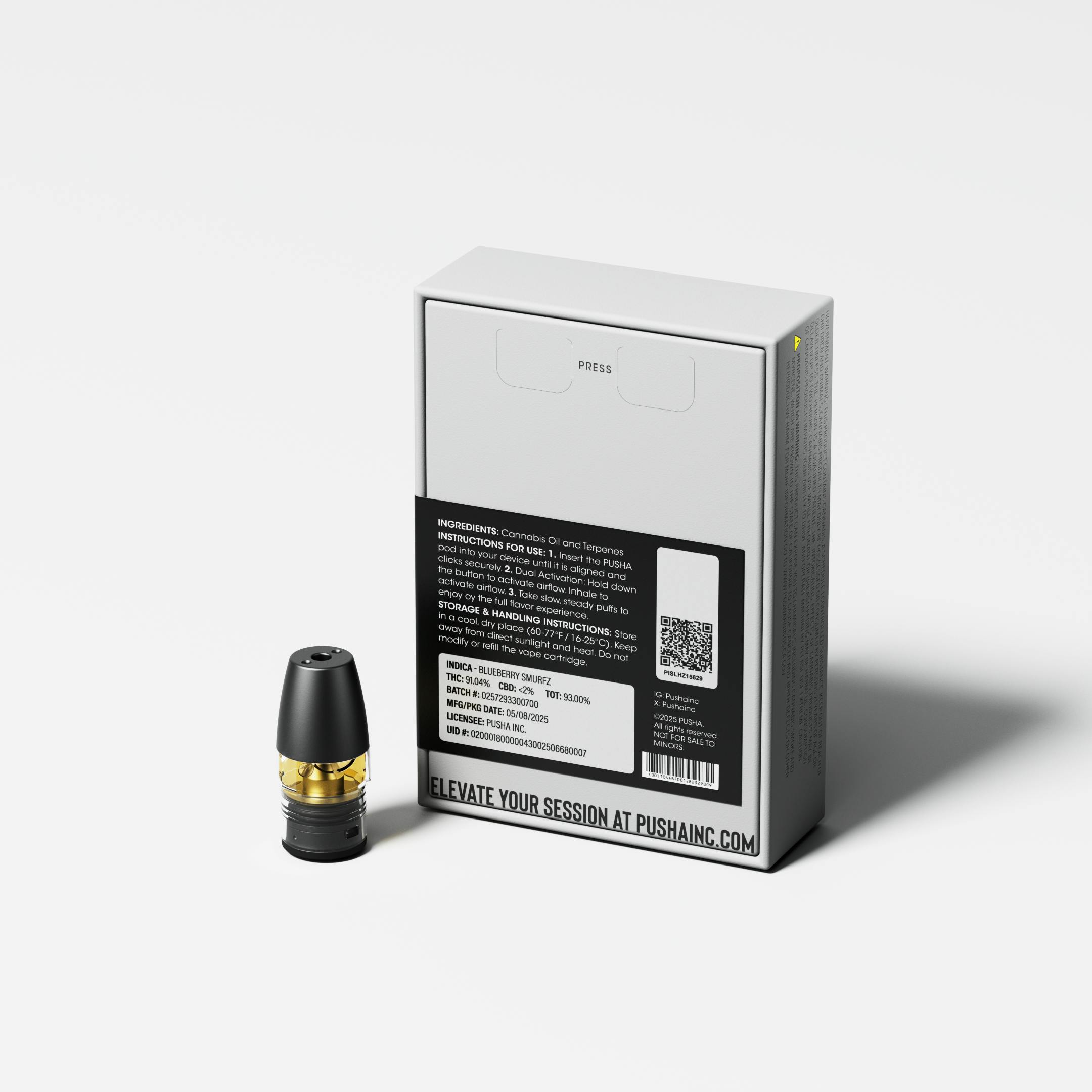 Blueberry Smurfs 1.0g Signature Pod - PUSHA
