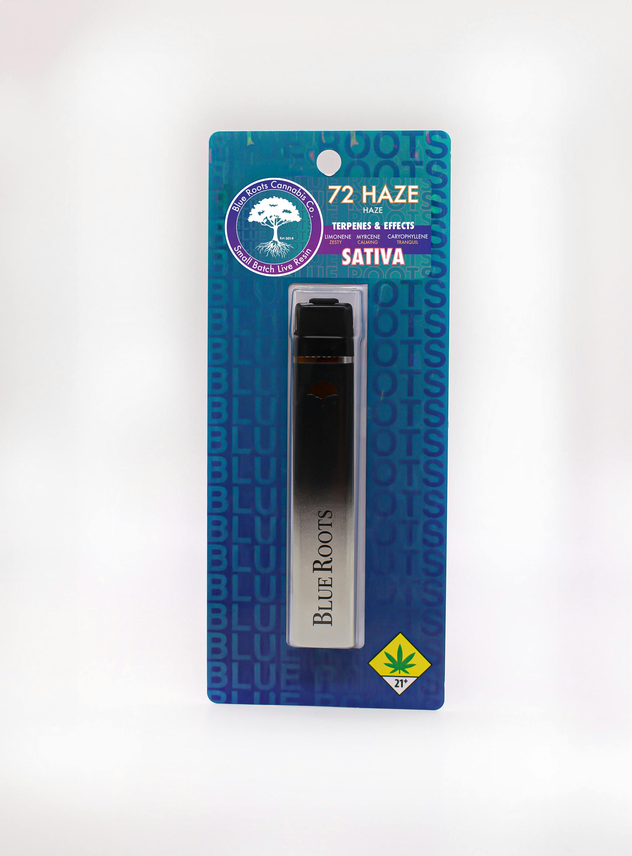 Blue Roots Cannabis Co. | 72 Haze Disposable (Live Resin)