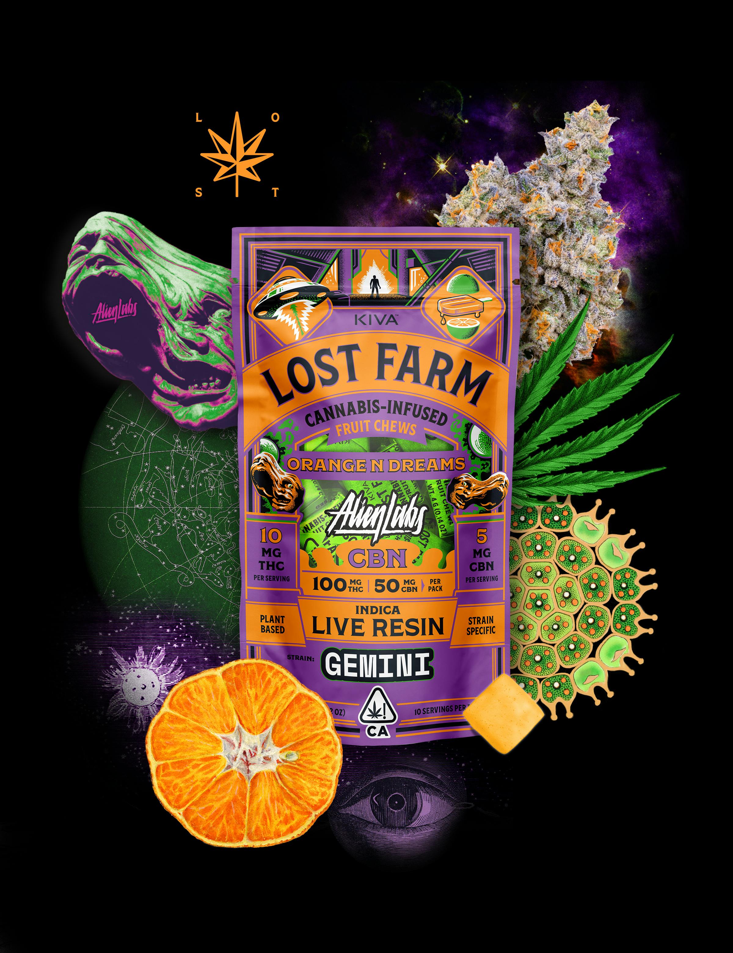 Lost Farm x Alien Labs Orange 'N Dreams x Gemini CBN Live Resin