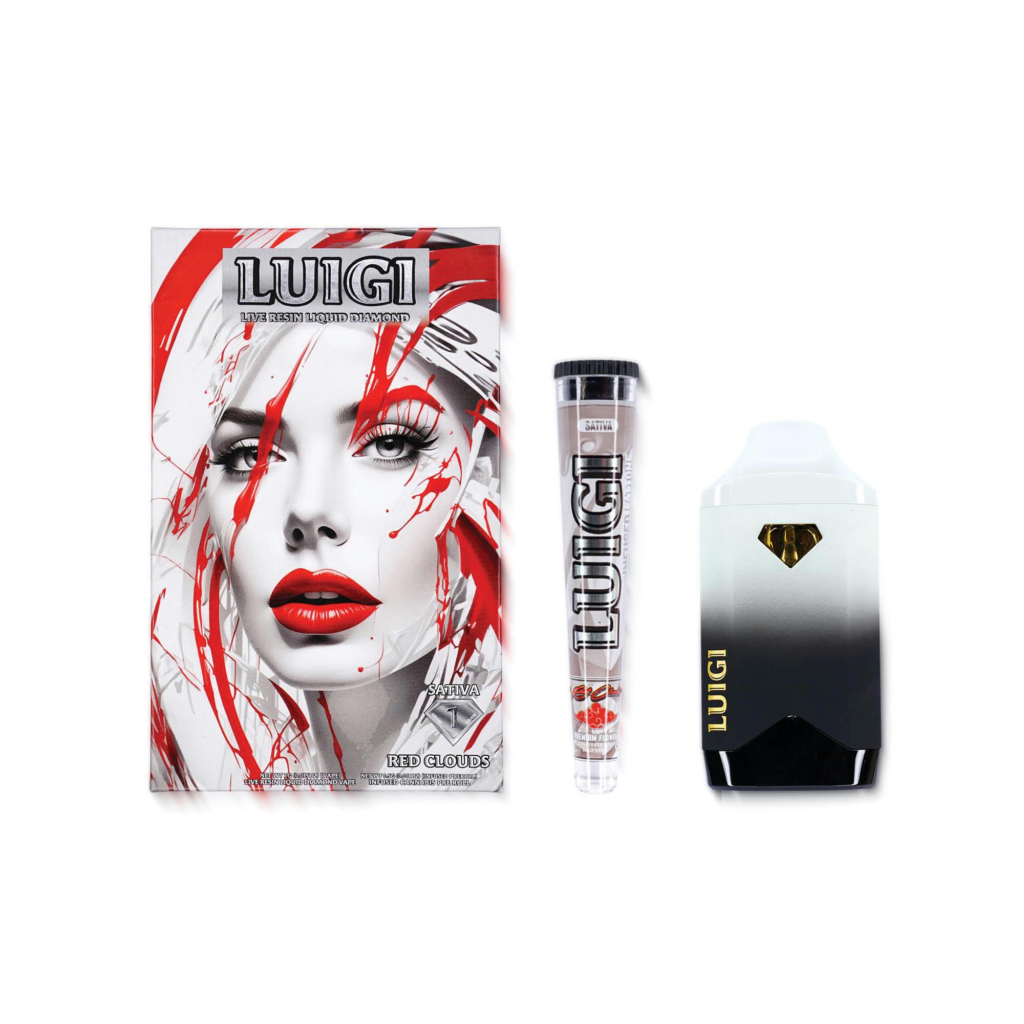 luigi's smoke and vape Red Clouds V5 Dual Pack GEEKVAPE PRODUCTS Flavor:Sour Watermelon Blue Razz Vuse Pro Pods 6mg