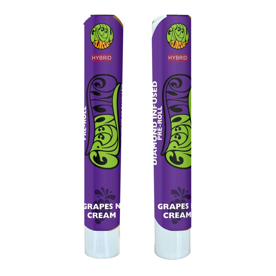 Grapes N Cream - Diamond Infused - Indoor Flower Pre-Roll - Hybrid