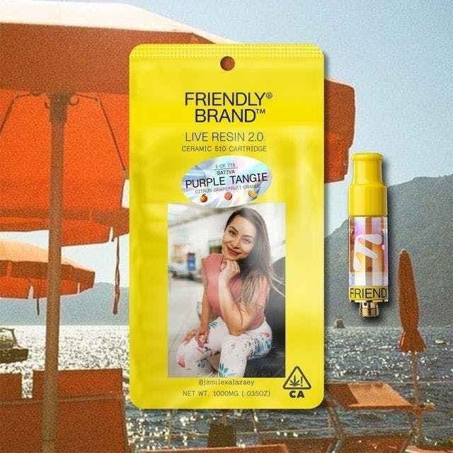 Friendly Brand | Purple Tangie | Live Resin Cartridge | 1g