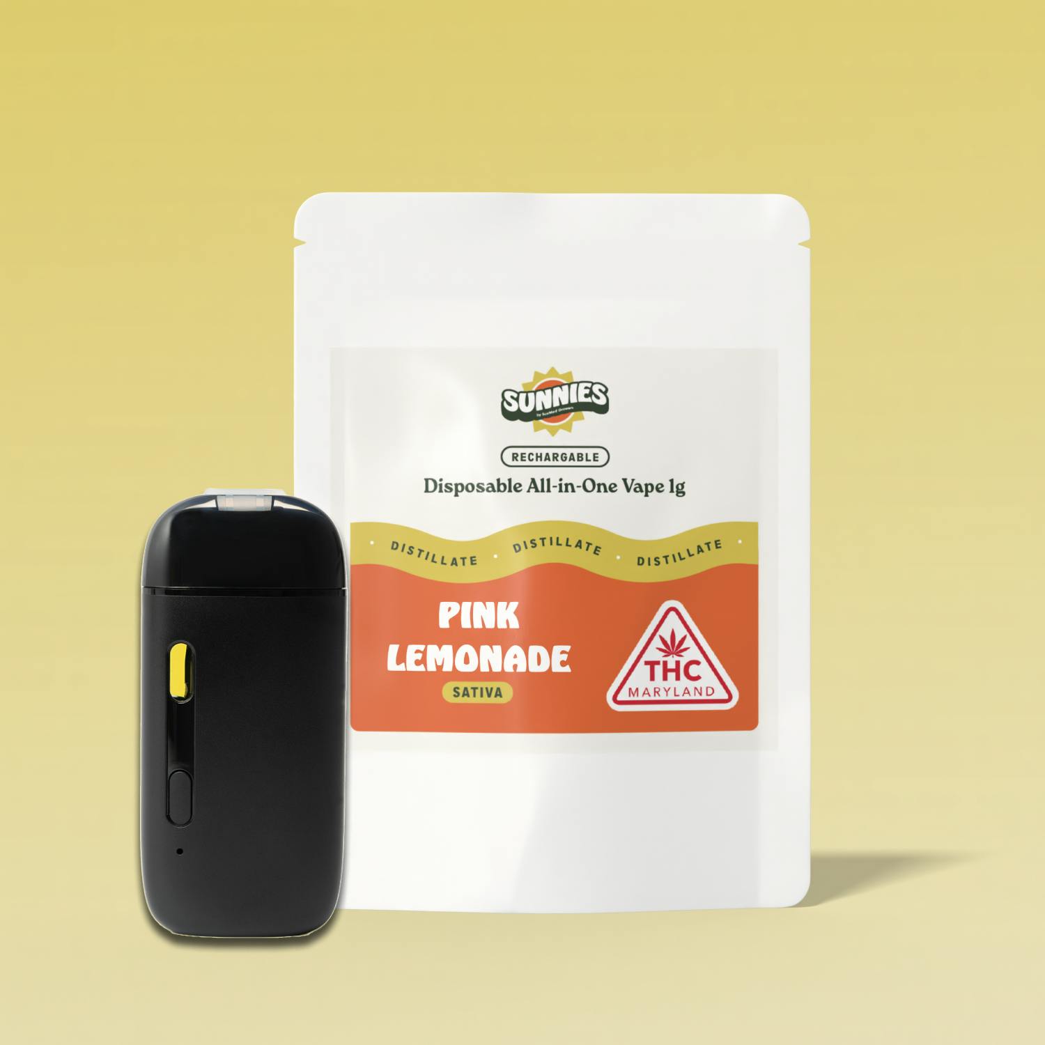 Pink Lemonade Distillate Disposable Vape 1.0g