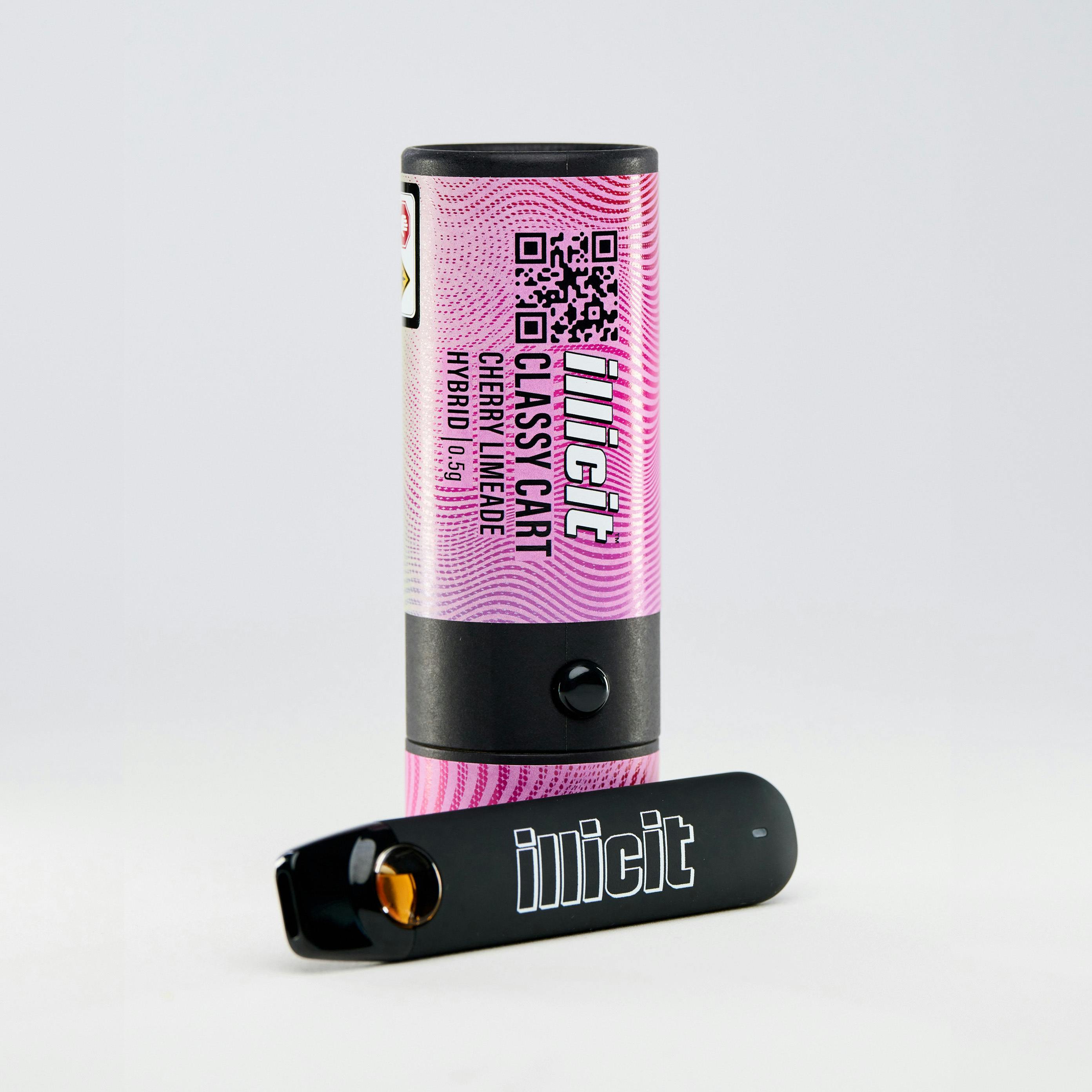 cherry limeade disposable vape Cherry Limeade 0.5g Disposable Classy Cart