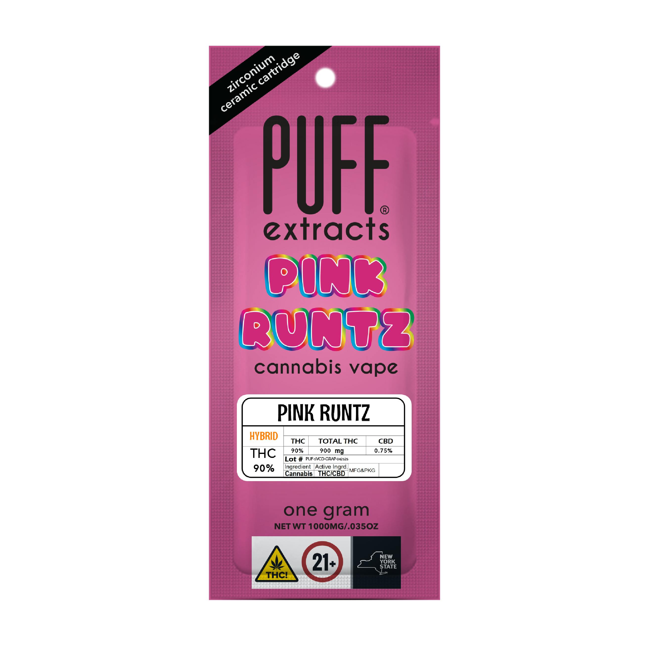 Pink Runtz - vape cartridge [1g] - PUFF