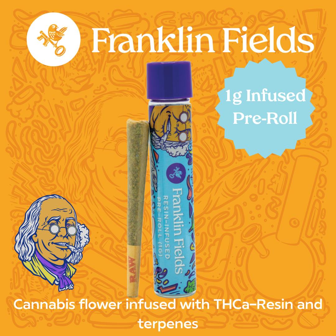 Franklin Fields Infused Pre Roll Strawberry Lemonade 1g - Franklin