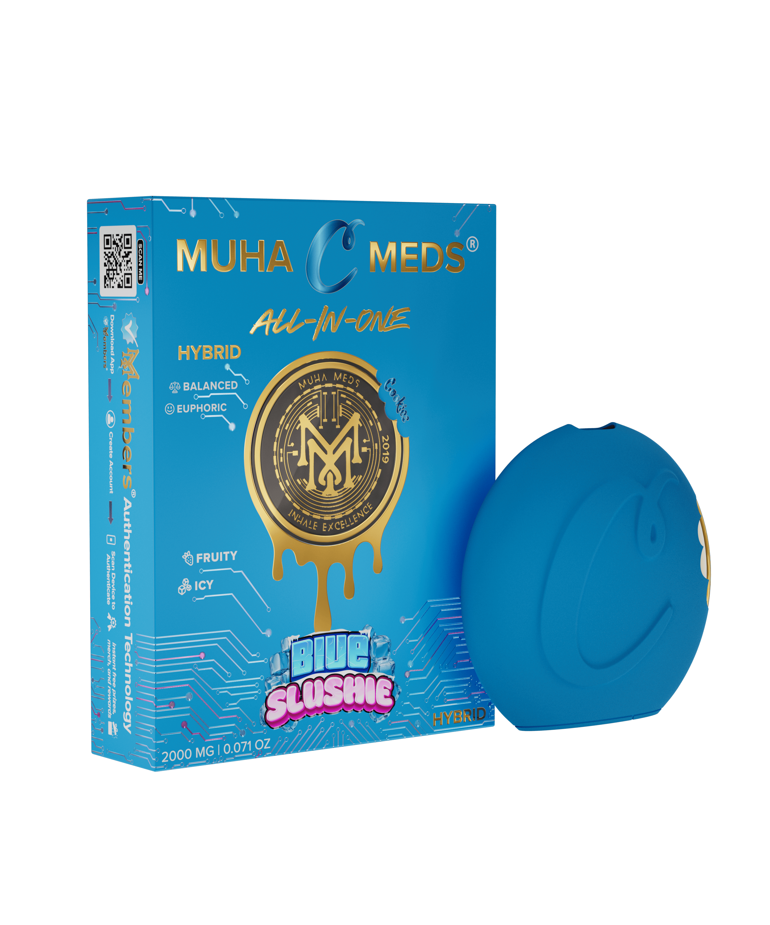 Muha Meds x Cookies | Blue Slushie | Disposable | 2g - Muha Meds