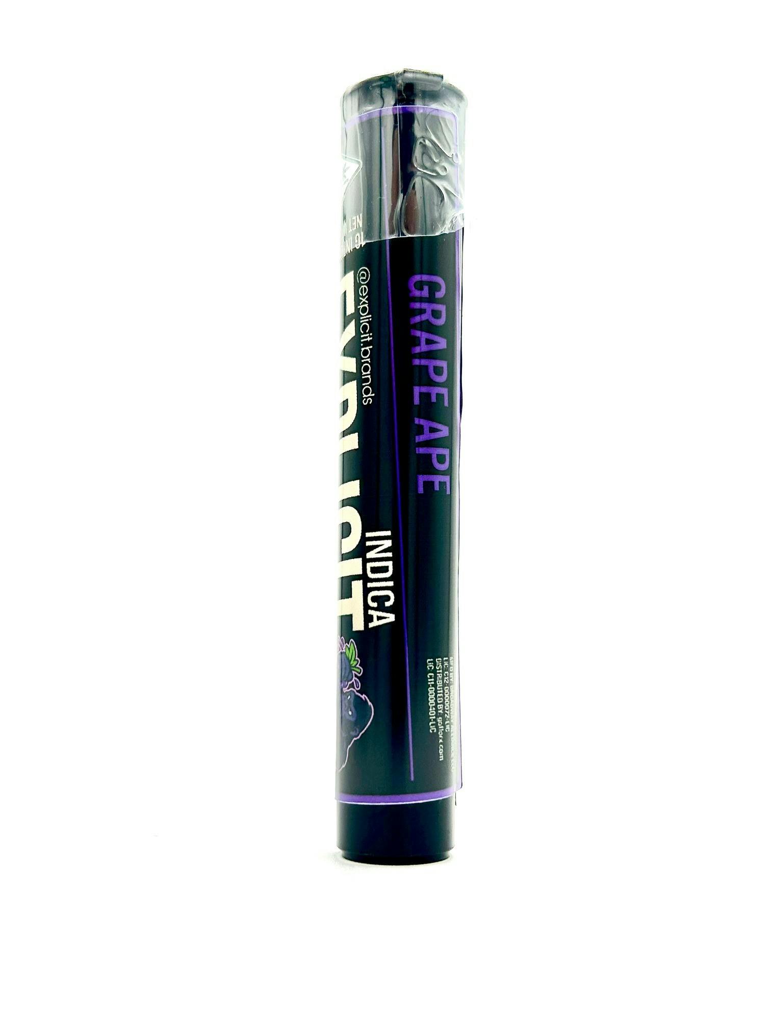 Grape Ape 1g Infused Pre-roll - Explicit