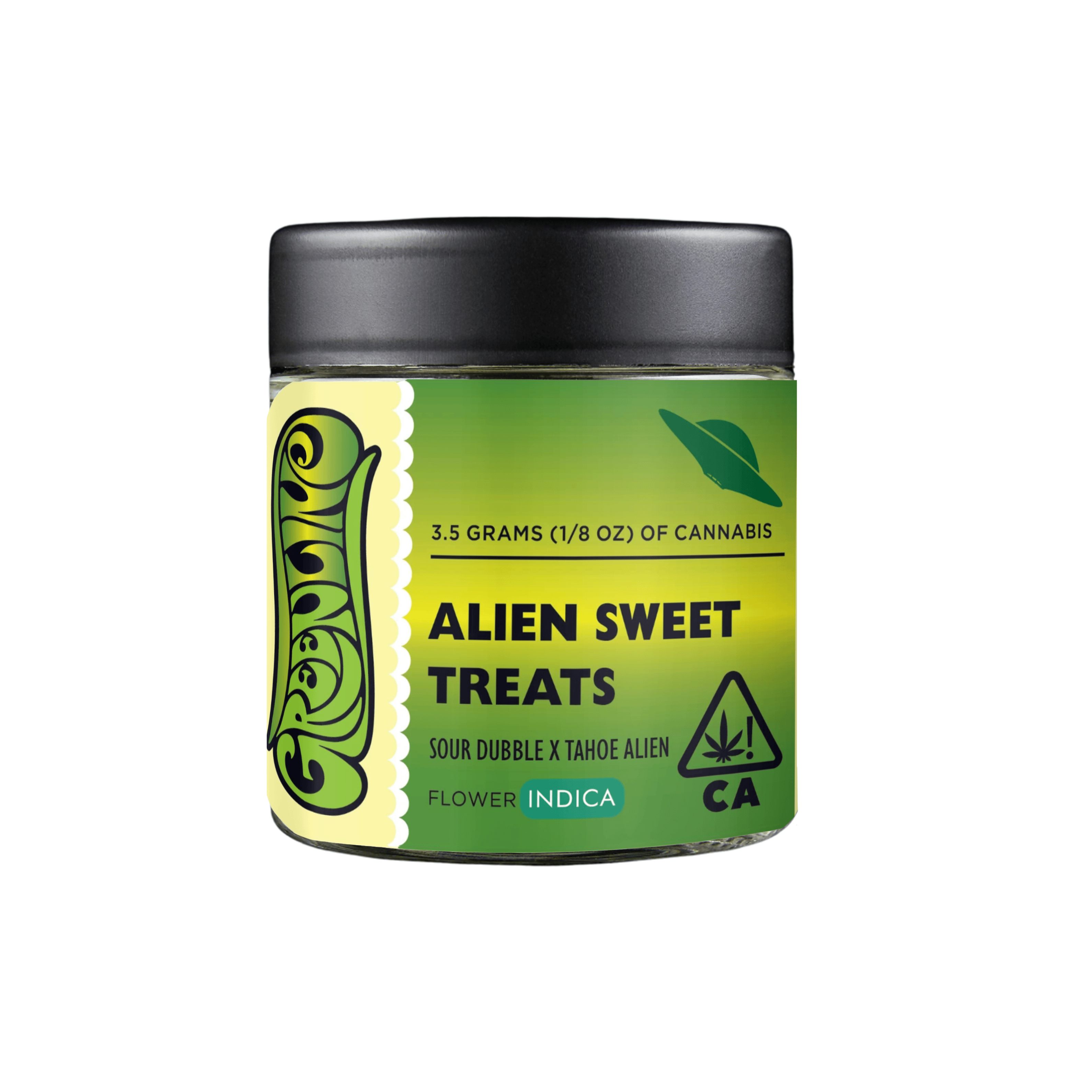 Alien Sweet Treats - 1/8 oz - Indoor - Indica - 3.5g - Greenline