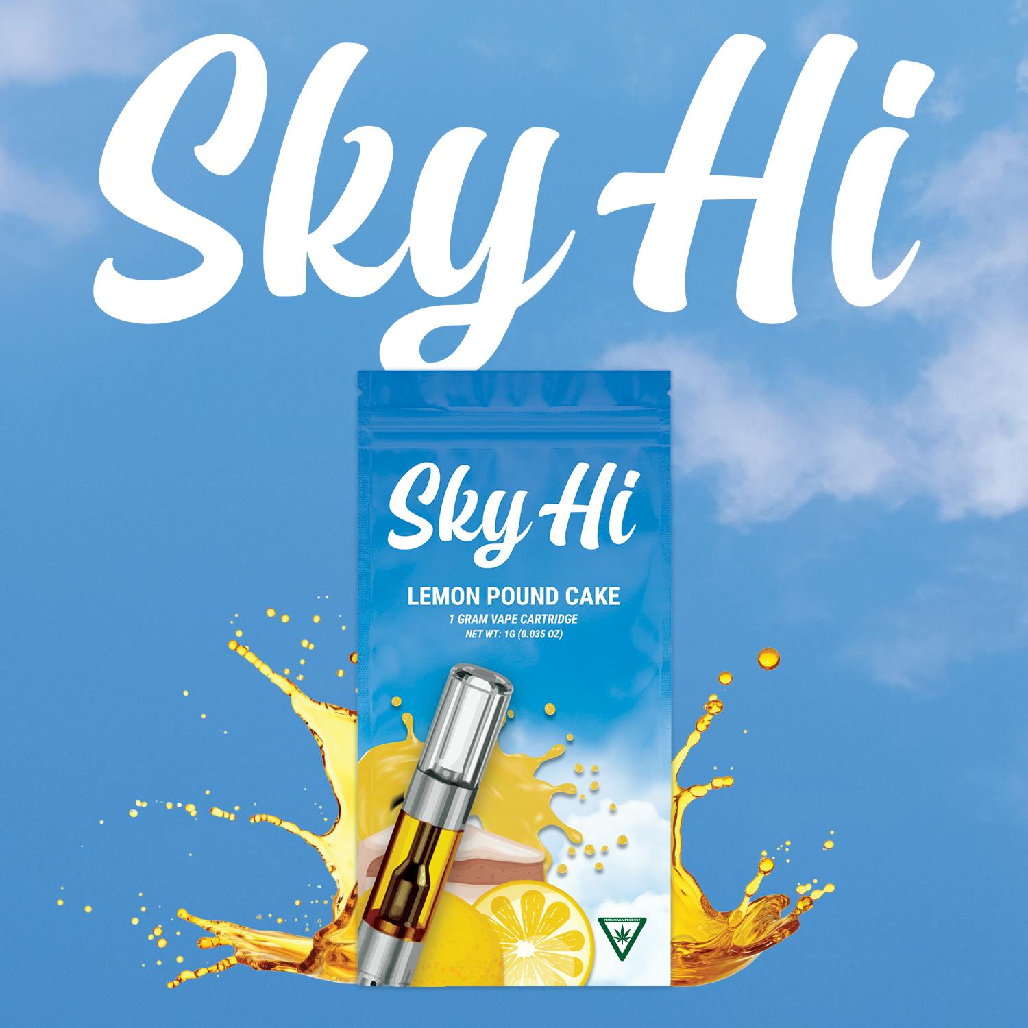 Sky HI | Lemon Pound Cake 1g Cartridge - Sky-Hi