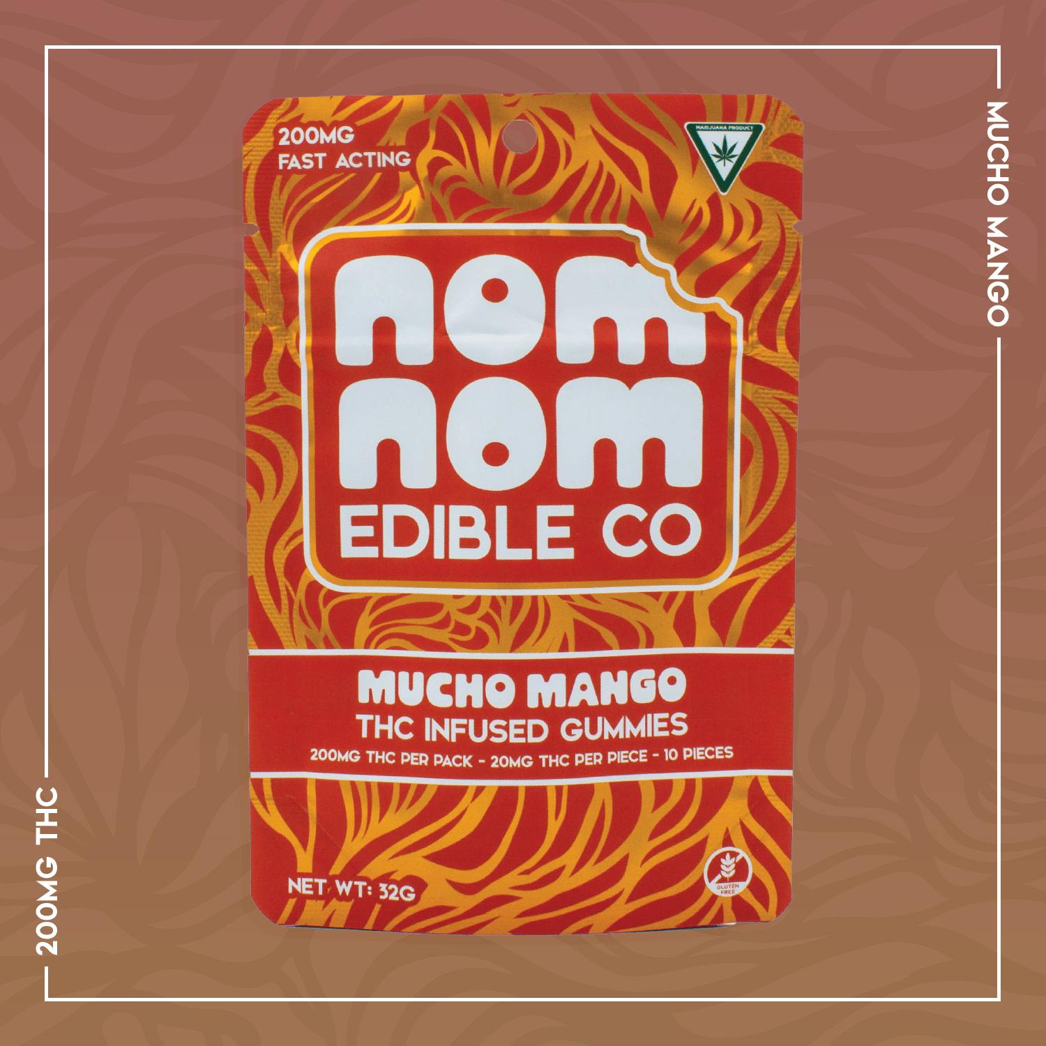 Nom Nom Gummies | Mucho Mango | 200mg - Nom Nom Edible Co