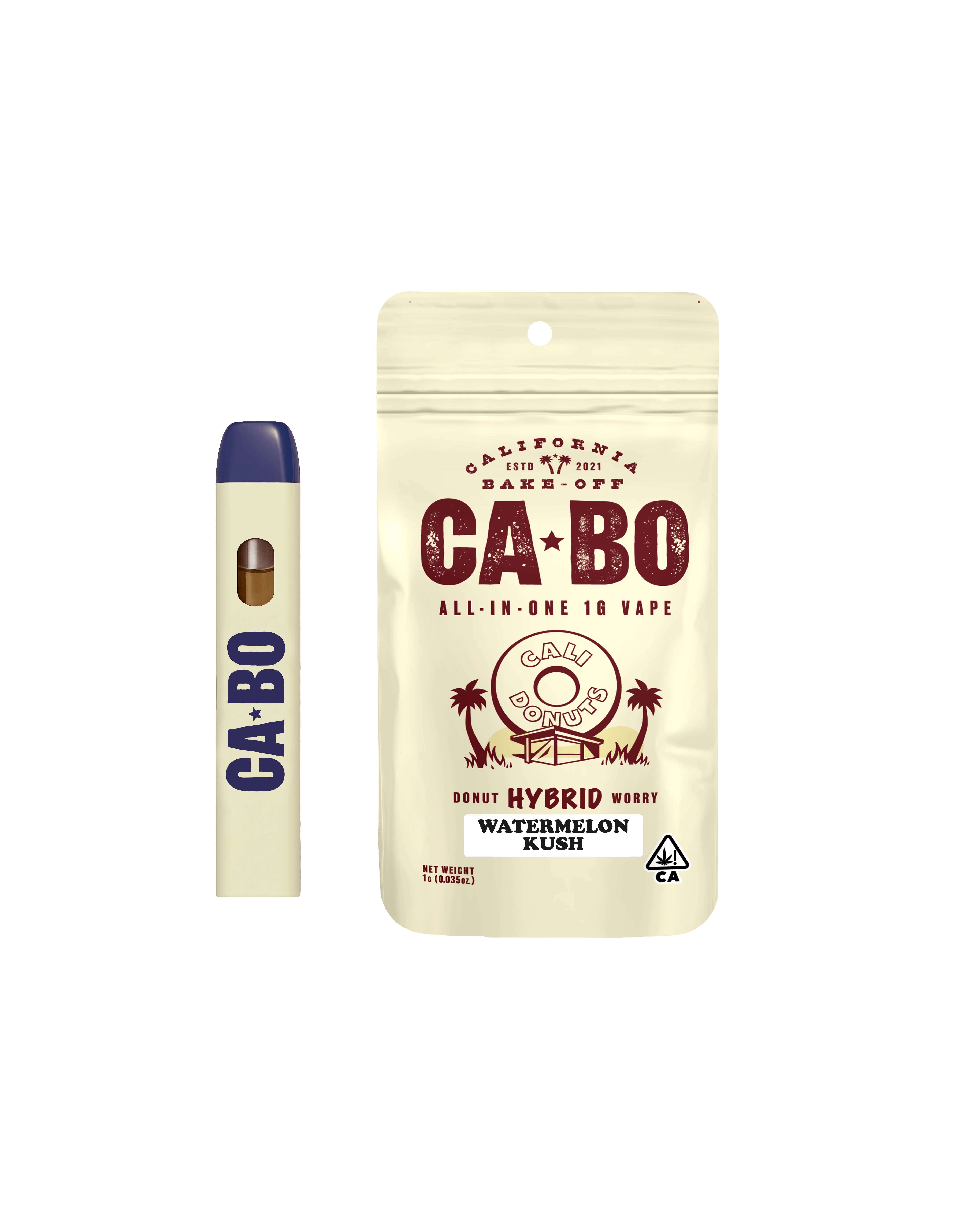 CABO All-In-One 1g Vape - Watermelon Kush - Hybrid