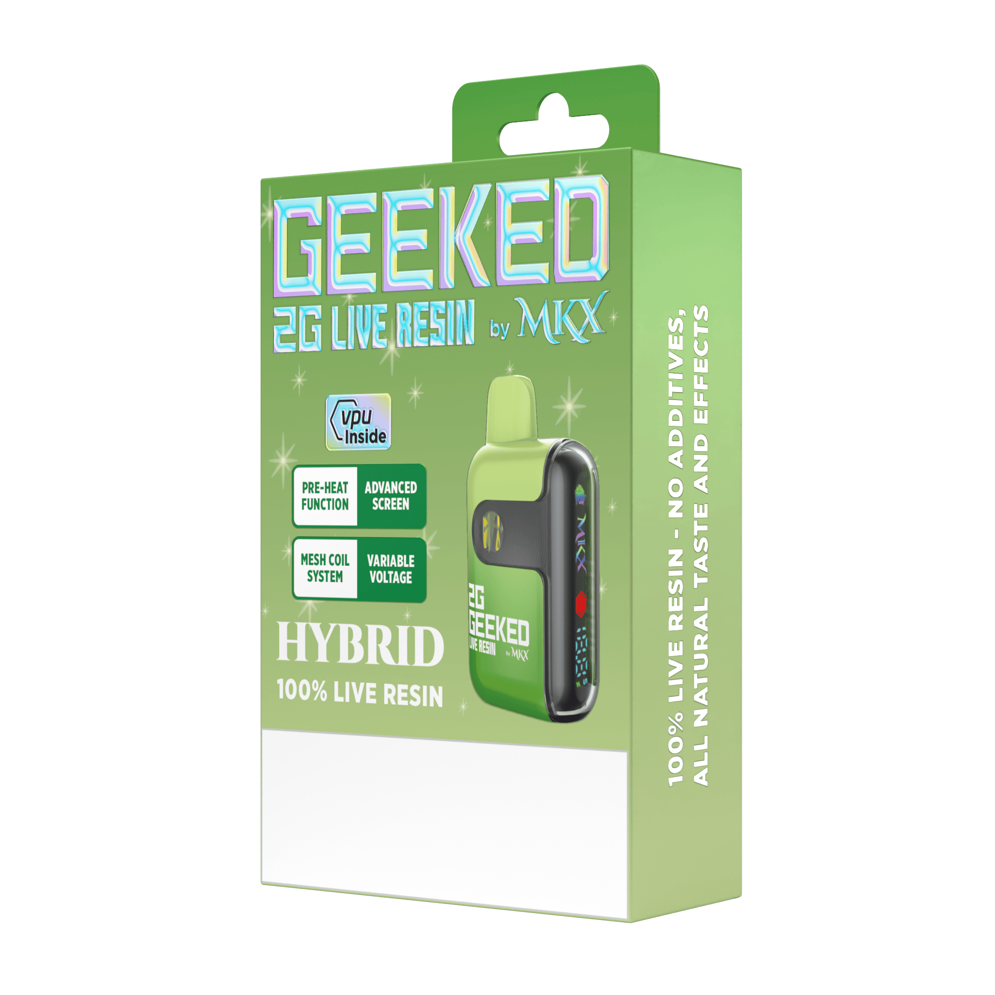 Geeked By MKX - 2g Live Resin Disposable - Chemdawg - Hybrid